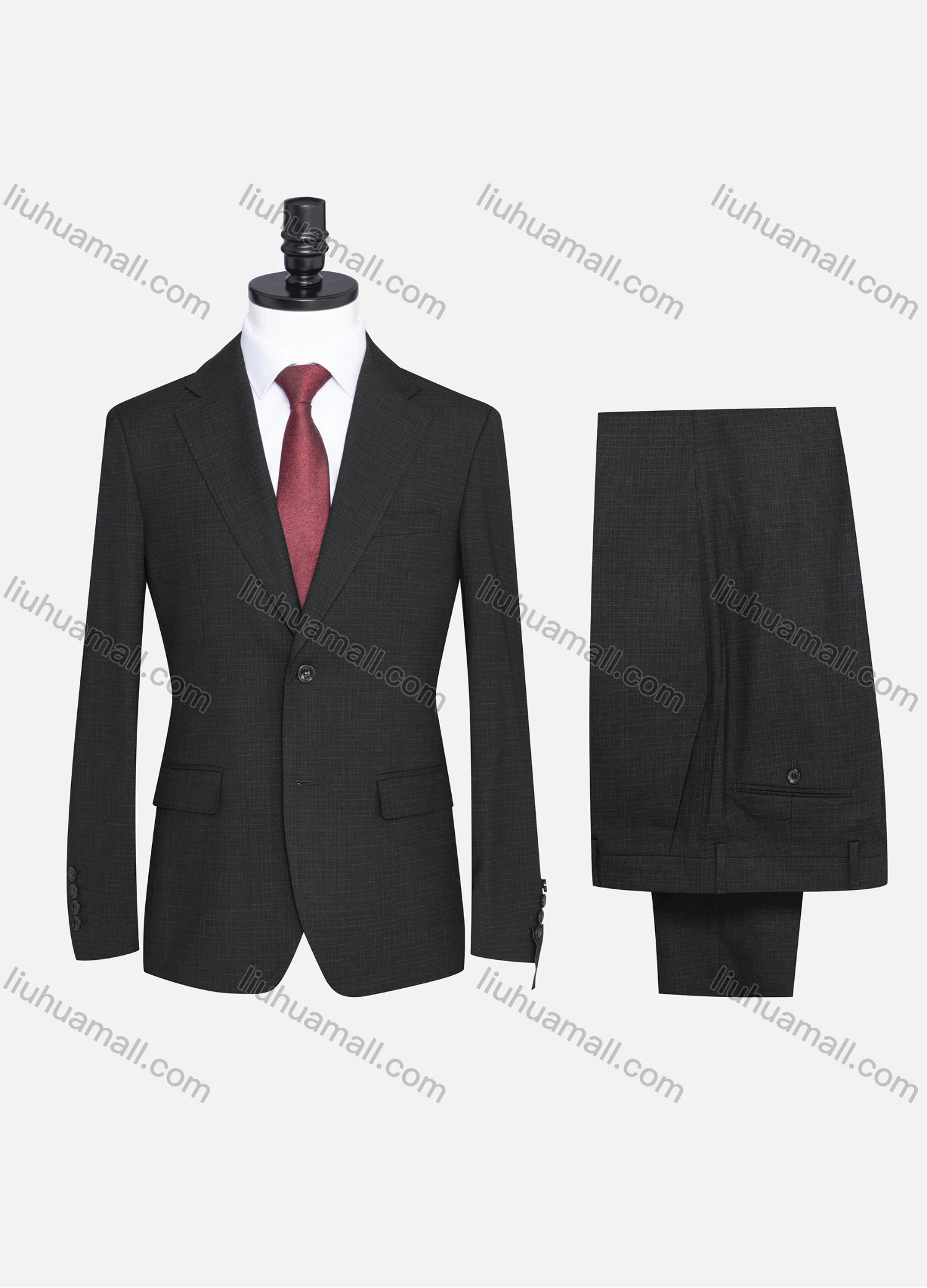 Wholesale Men's Formal Two Button Plain Blazer Jacket & Pants 2 Piece Suit Set X7408# - Liuhuamall