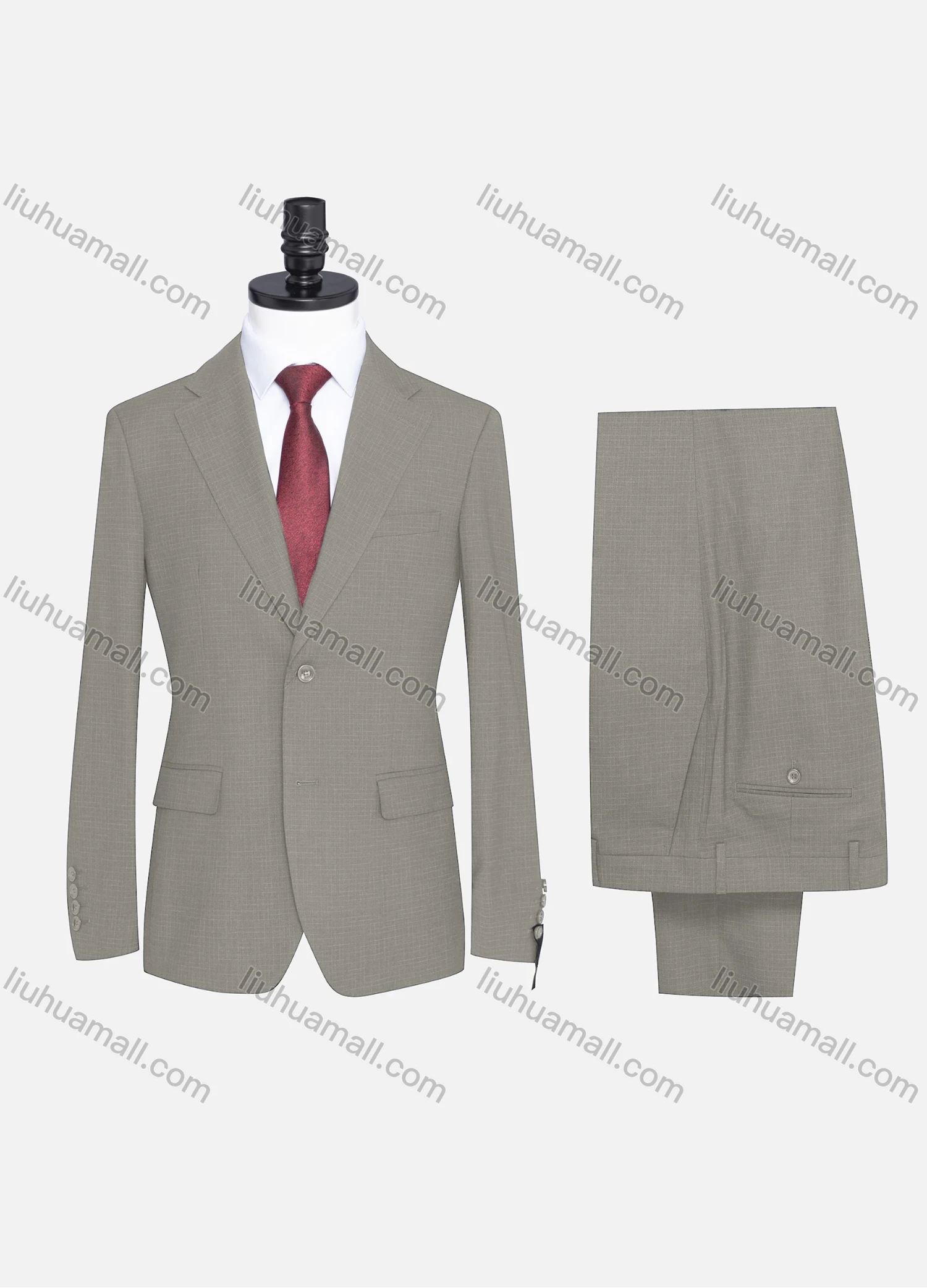 Wholesale Men's Formal Two Button Plain Blazer Jacket & Pants 2 Piece Suit Set X7408# - Liuhuamall