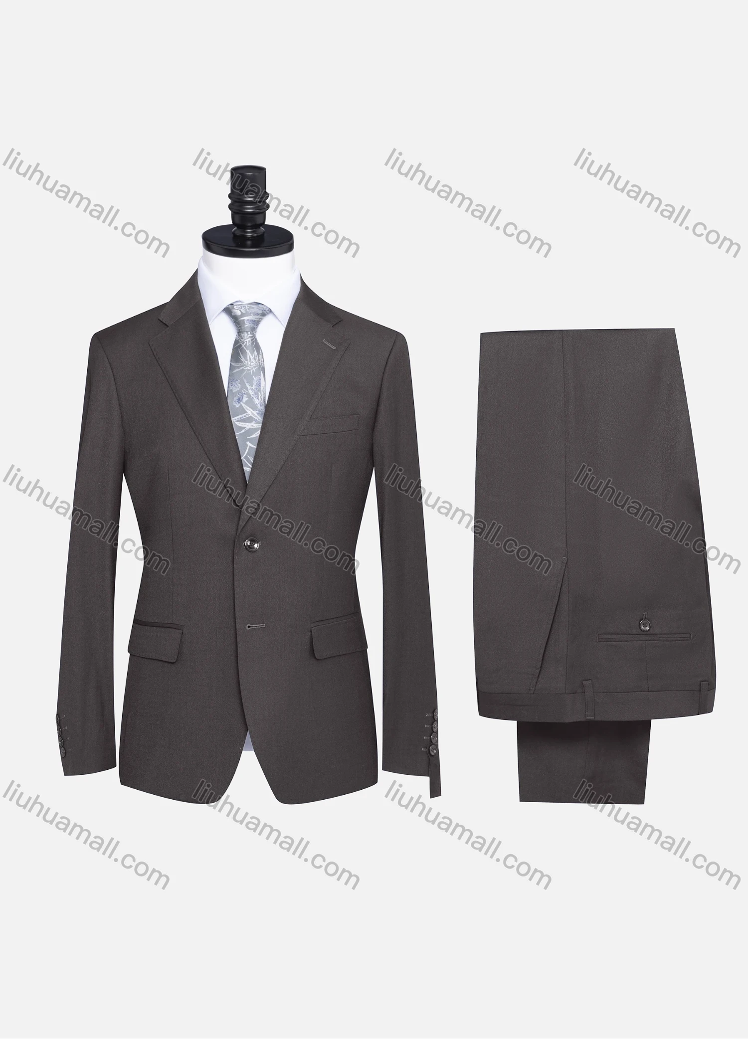 Wholesale Men's Formal Two Button Plain Blazer Jacket & Pants 2 Piece Suit Set X7533# - Liuhuamall
