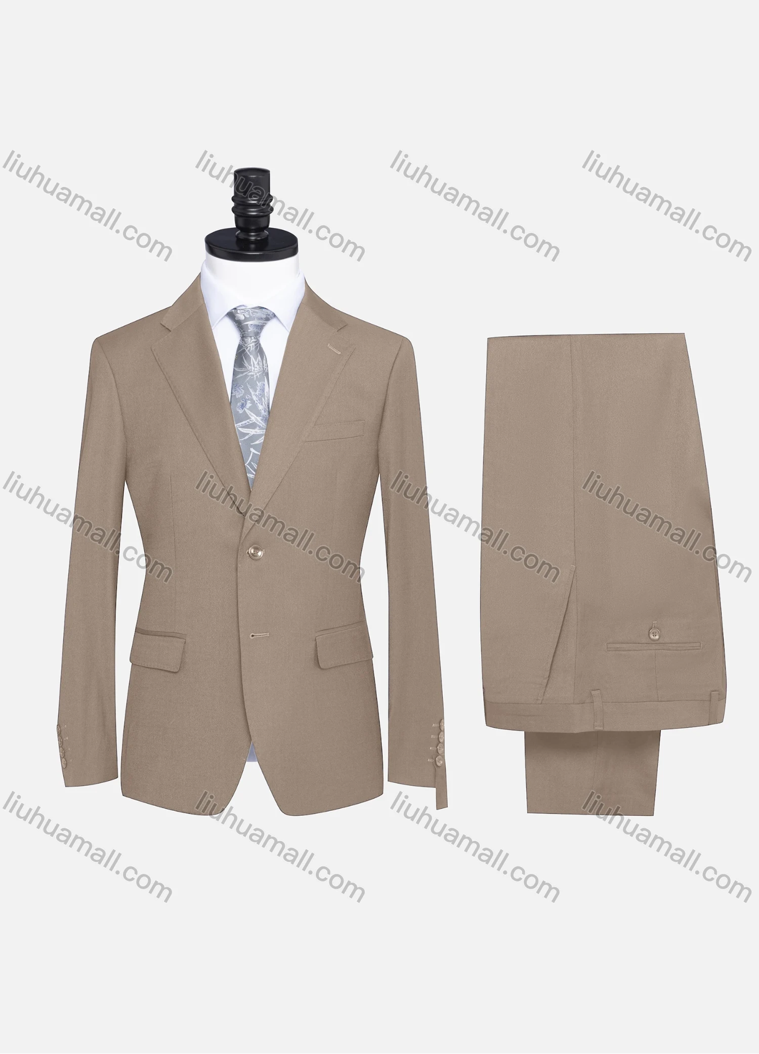 Wholesale Men's Formal Two Button Plain Blazer Jacket & Pants 2 Piece Suit Set X7533# - Liuhuamall
