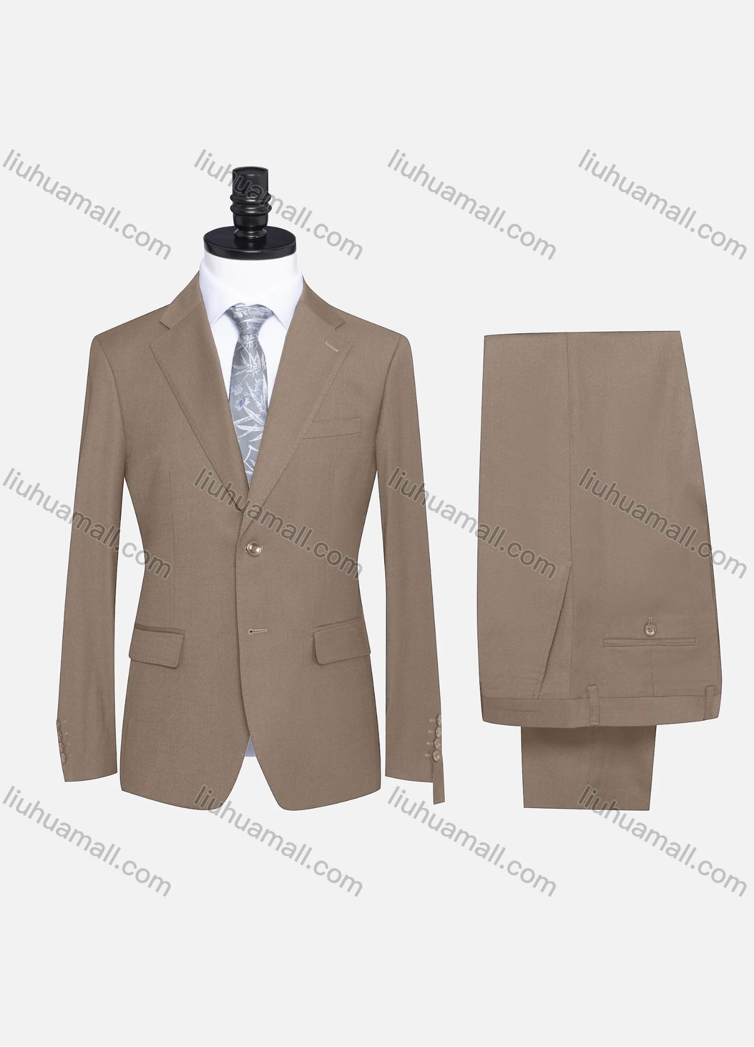Wholesale Men's Formal Two Button Plain Blazer Jacket & Pants 2 Piece Suit Set X7533# - Liuhuamall