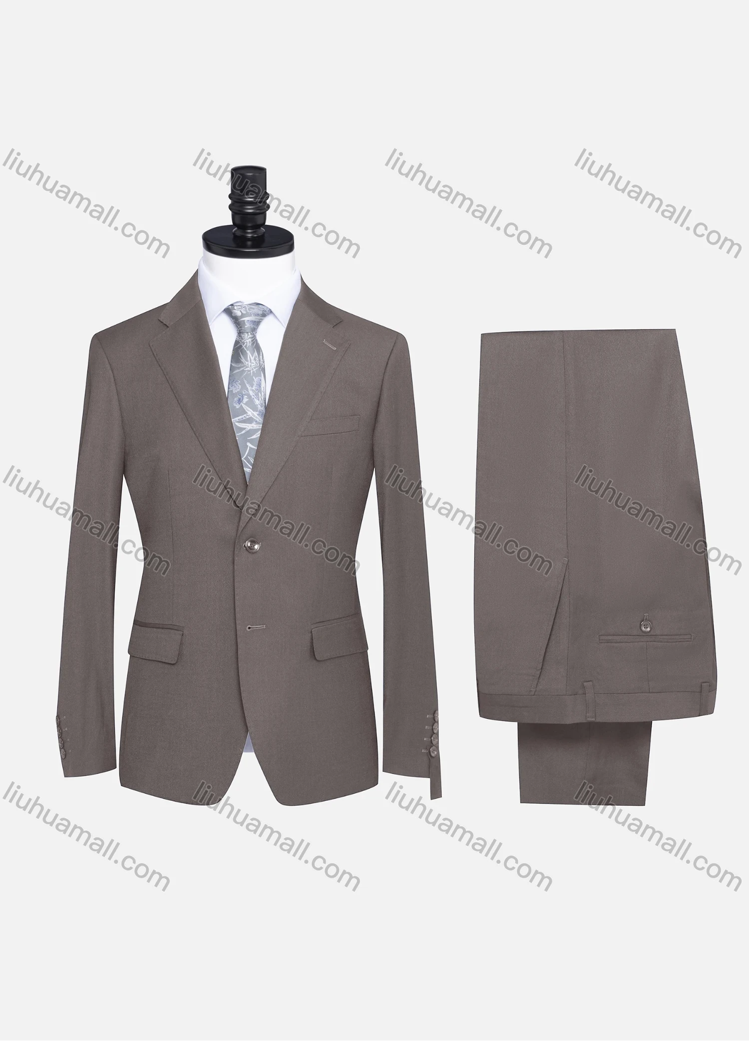 Wholesale Men's Formal Two Button Plain Blazer Jacket & Pants 2 Piece Suit Set X7533# - Liuhuamall