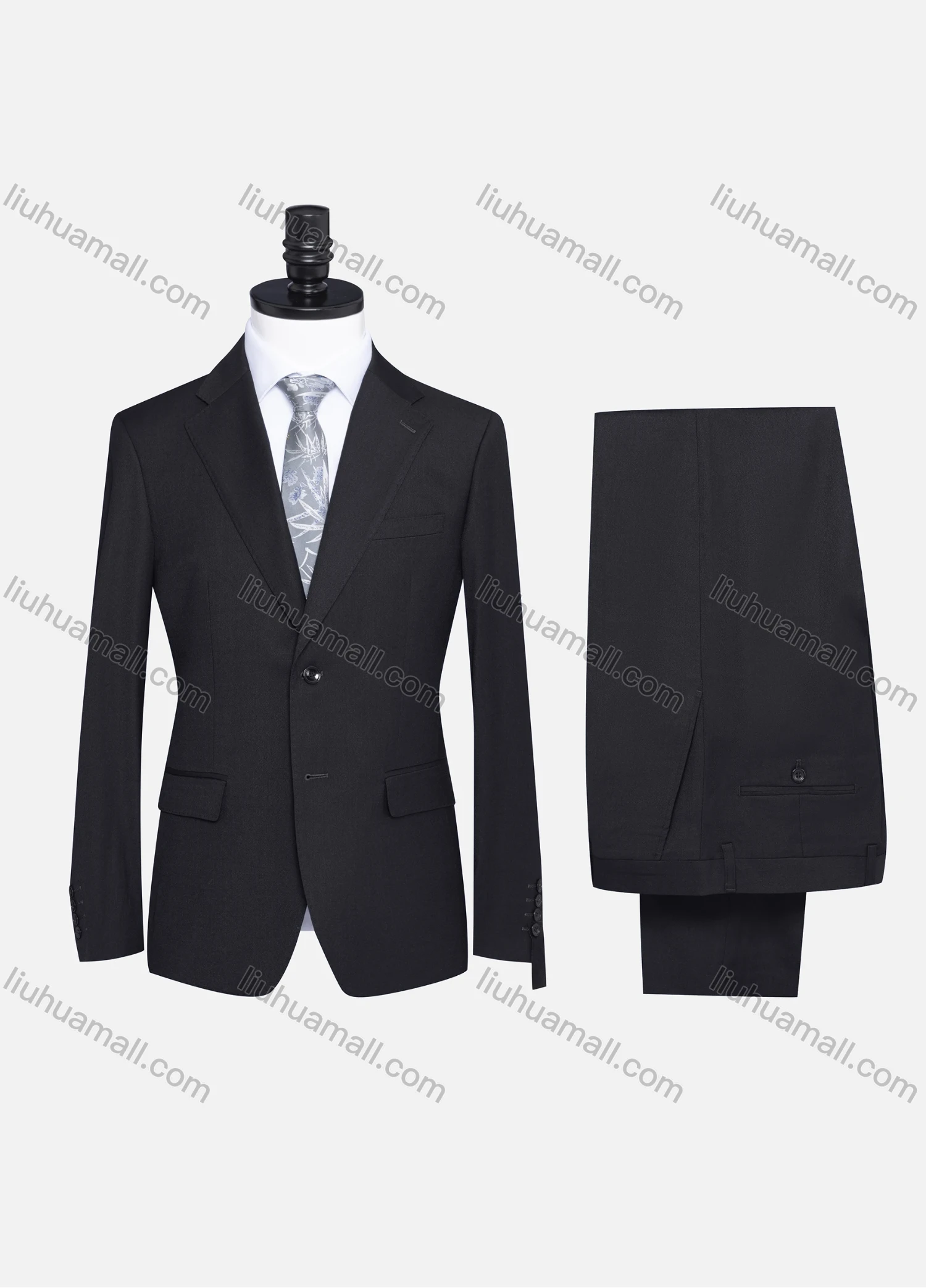 Wholesale Men's Formal Two Button Plain Blazer Jacket & Pants 2 Piece Suit Set X7533# - Liuhuamall