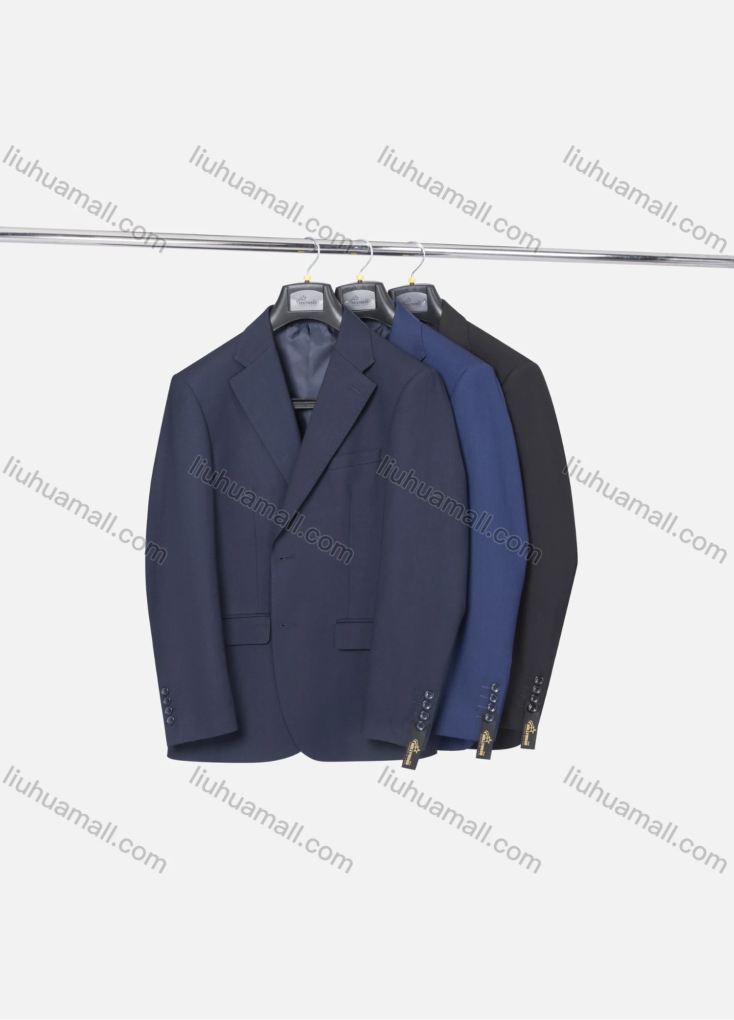 Wholesale Men's Formal Two Button Plain Blazer Jacket & Pants 2 Piece Suit Set X7533# - Liuhuamall