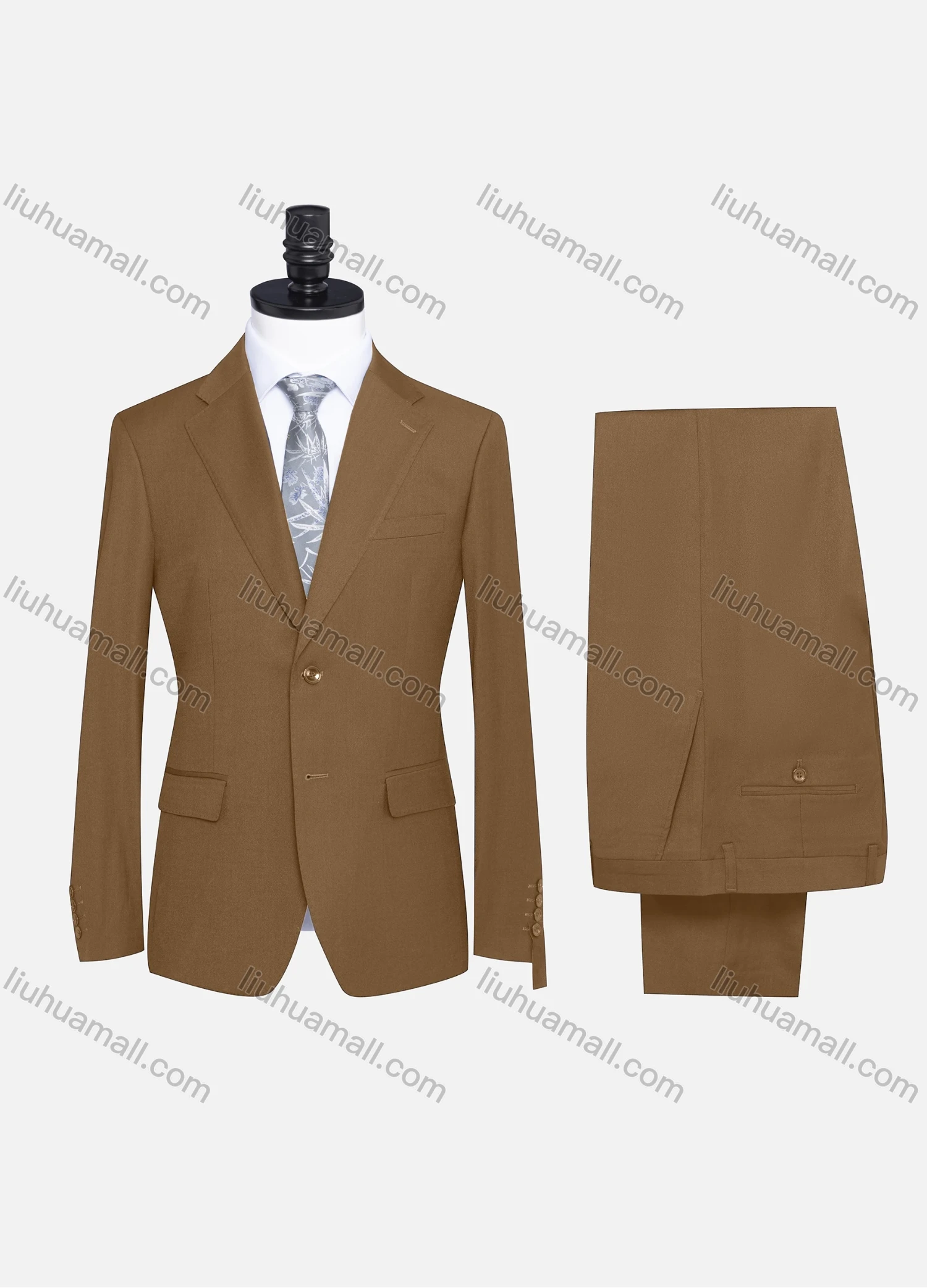 Wholesale Men's Formal Two Button Plain Blazer Jacket & Pants 2 Piece Suit Set X7533# - Liuhuamall