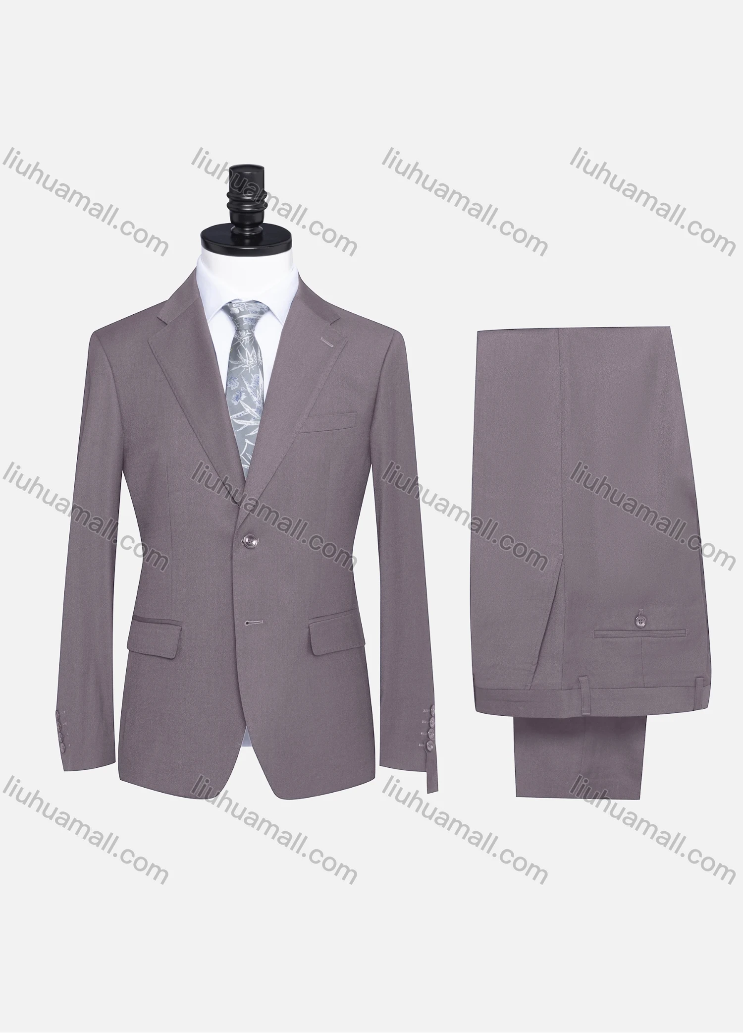 Wholesale Men's Formal Two Button Plain Blazer Jacket & Pants 2 Piece Suit Set X7533# - Liuhuamall