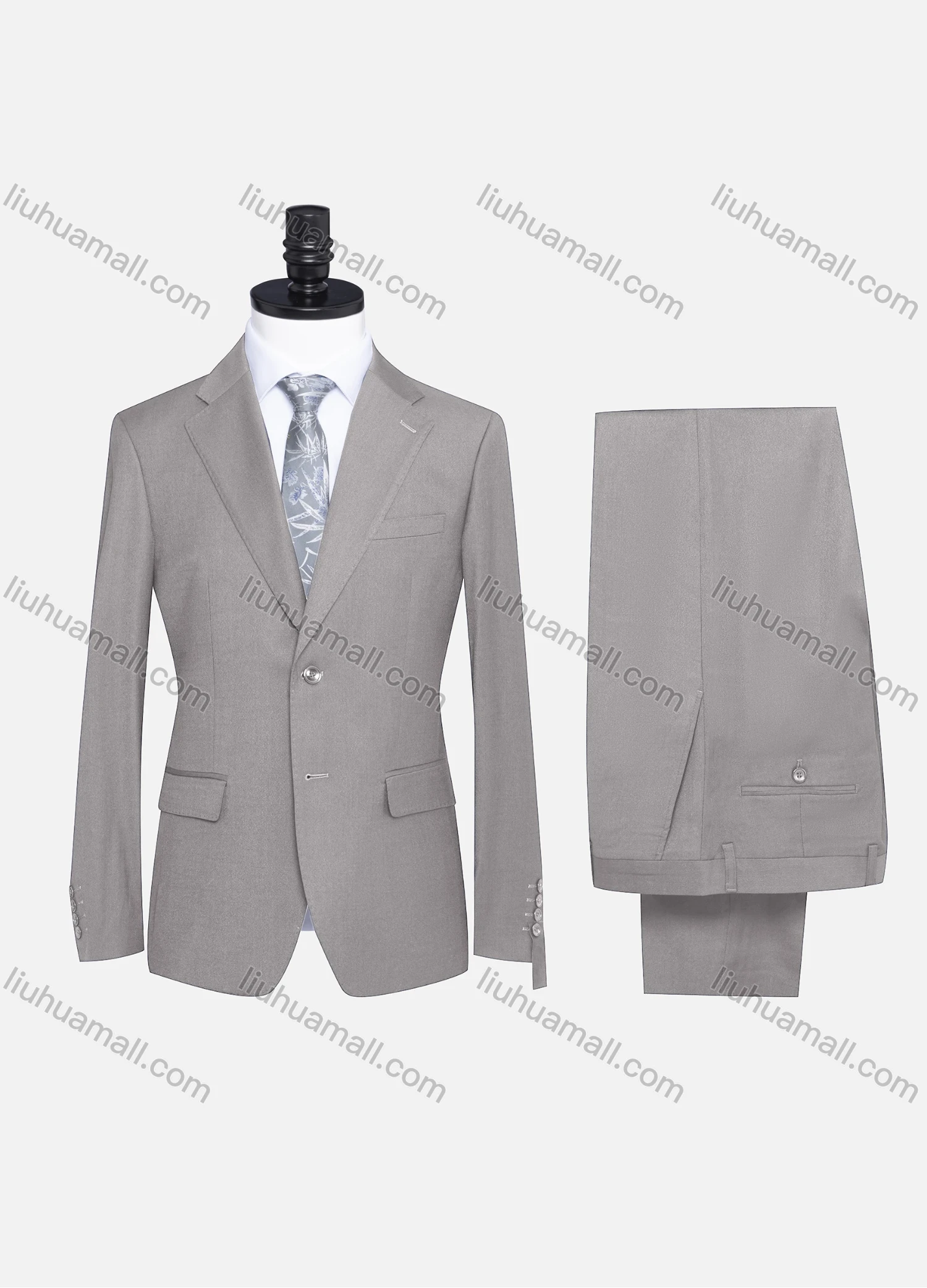 Wholesale Men's Formal Two Button Plain Blazer Jacket & Pants 2 Piece Suit Set X7533# - Liuhuamall
