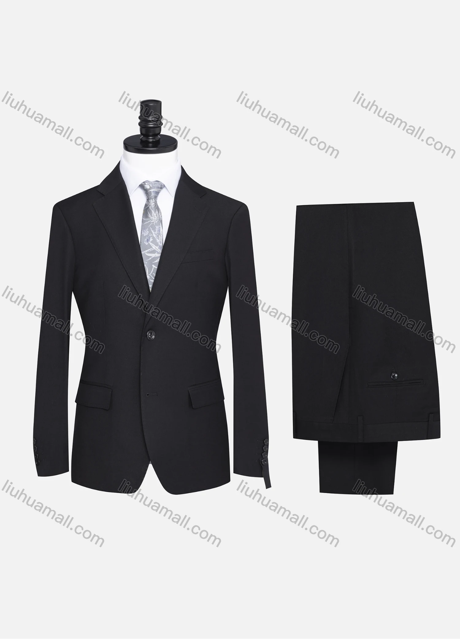Wholesale Men's Formal Two Button Plain Blazer Jacket & Pants 2 Piece Suit Set X7533# - Liuhuamall