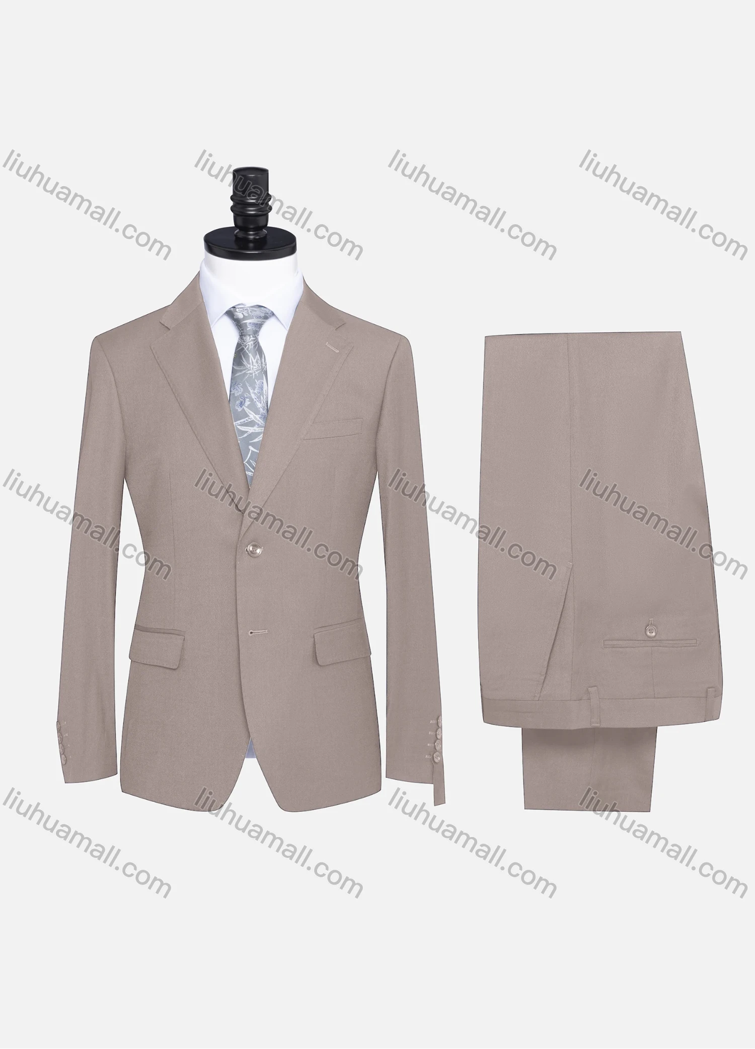 Wholesale Men's Formal Two Button Plain Blazer Jacket & Pants 2 Piece Suit Set X7533# - Liuhuamall