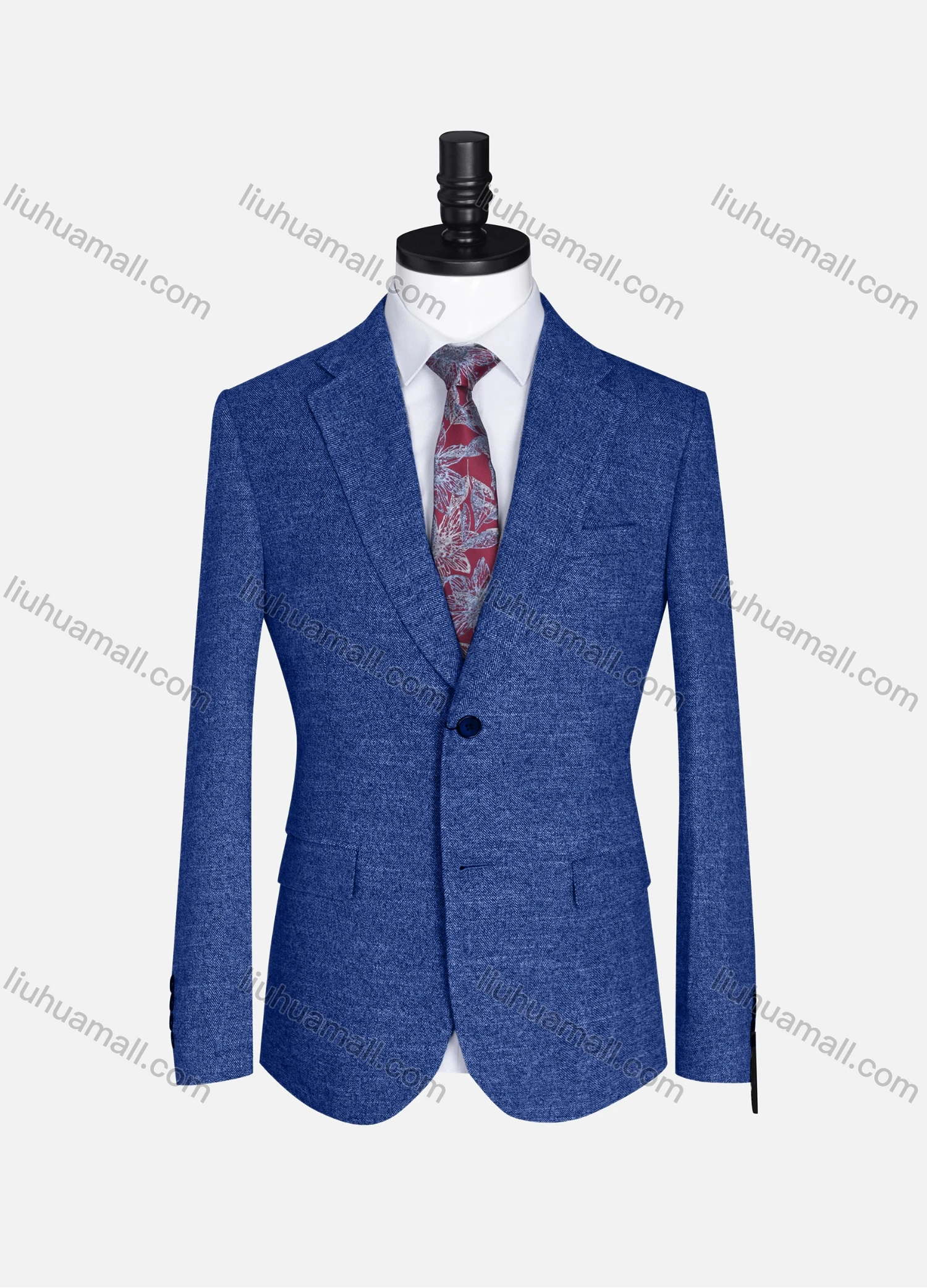 Wholesale Men's Formal Lapel Plain Long Sleeve Two Button Blazer Jackets 9103# - Liuhuamall