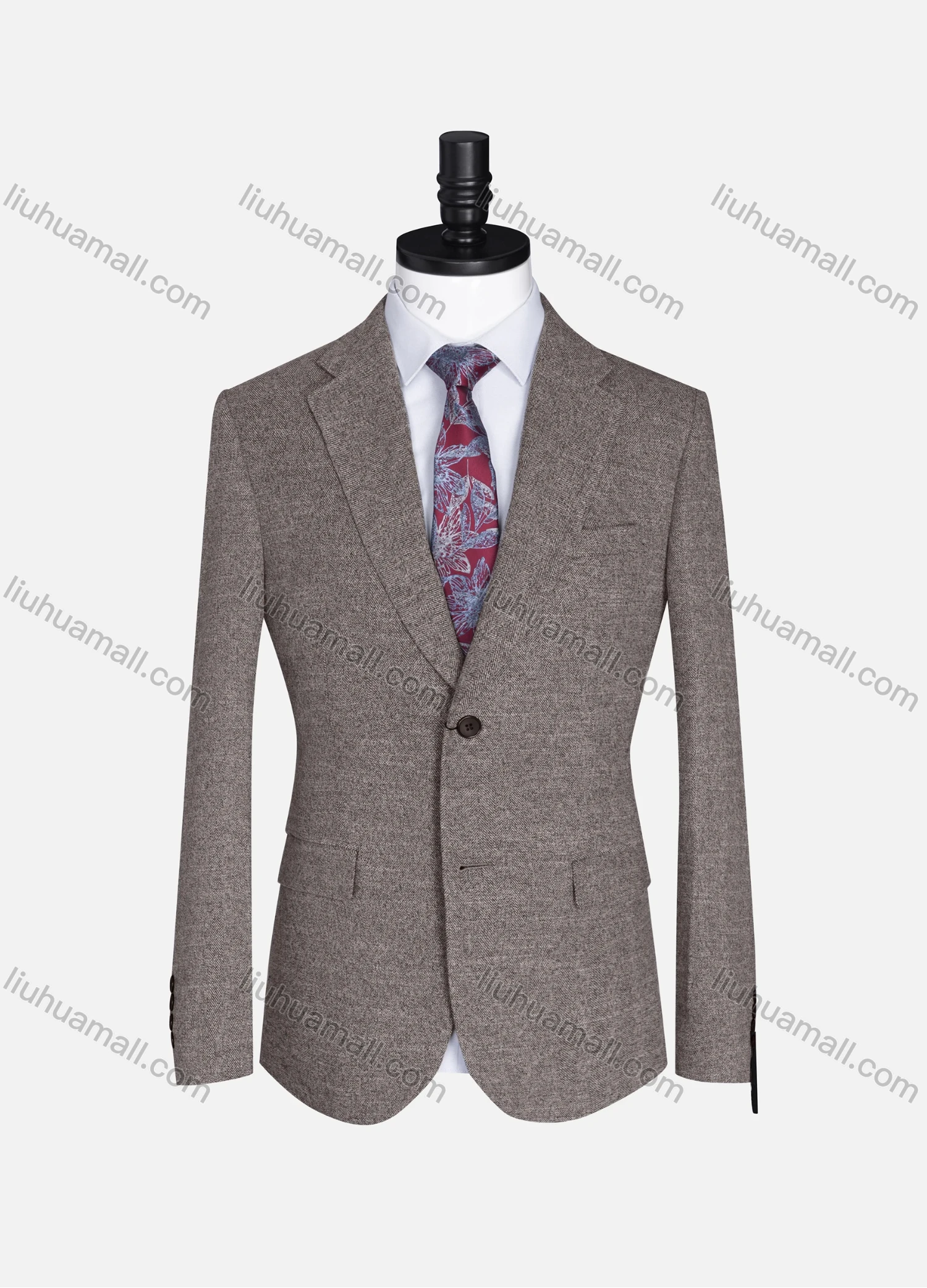 Wholesale Men's Formal Lapel Plain Long Sleeve Two Button Blazer Jackets 9103# - Liuhuamall