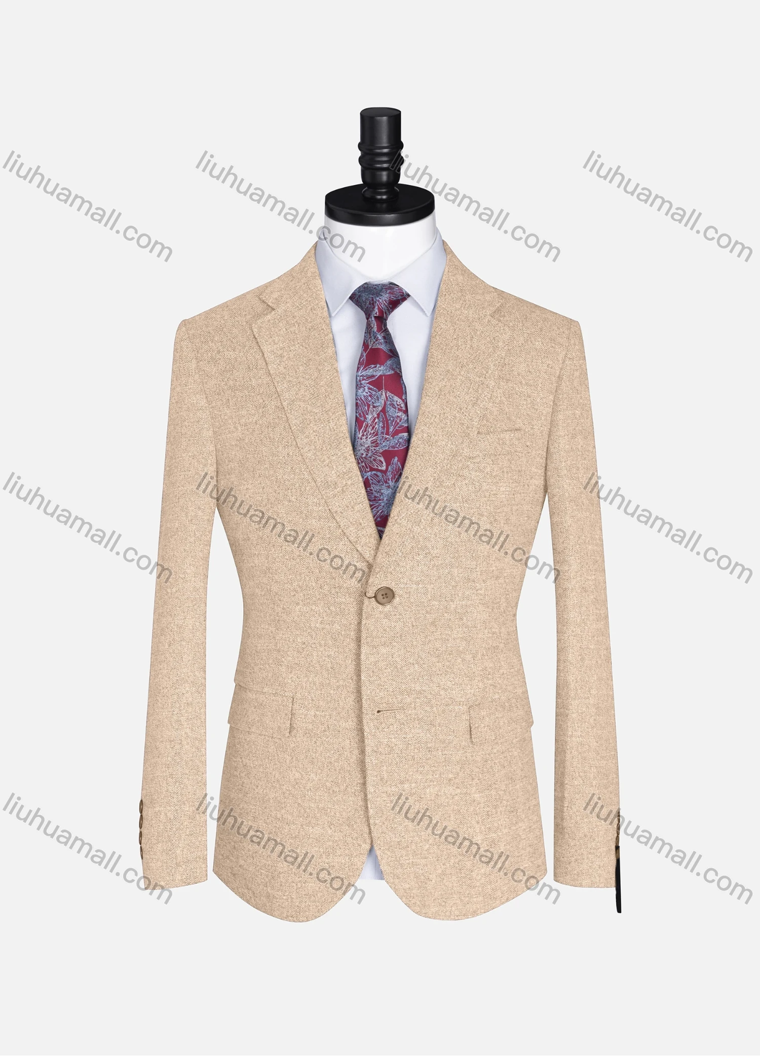 Wholesale Men's Formal Lapel Plain Long Sleeve Two Button Blazer Jackets 9103# - Liuhuamall