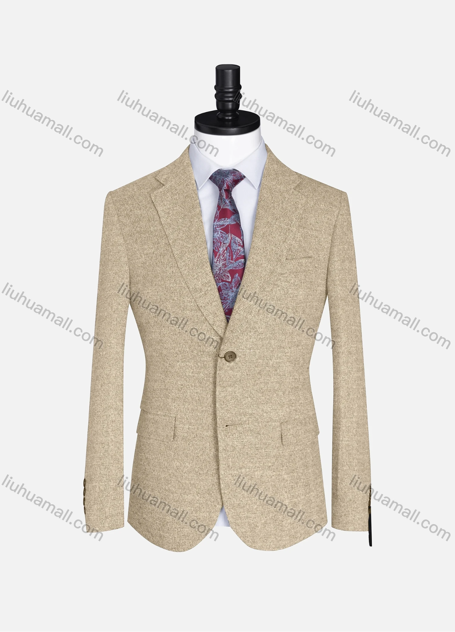 Wholesale Men's Formal Lapel Plain Long Sleeve Two Button Blazer Jackets 9103# - Liuhuamall