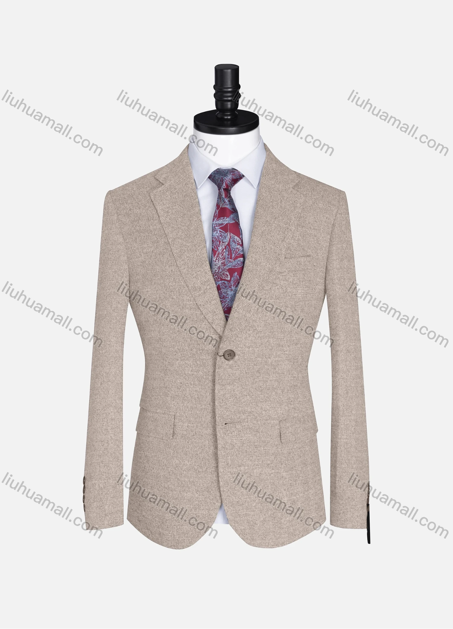 Wholesale Men's Formal Lapel Plain Long Sleeve Two Button Blazer Jackets 9103# - Liuhuamall