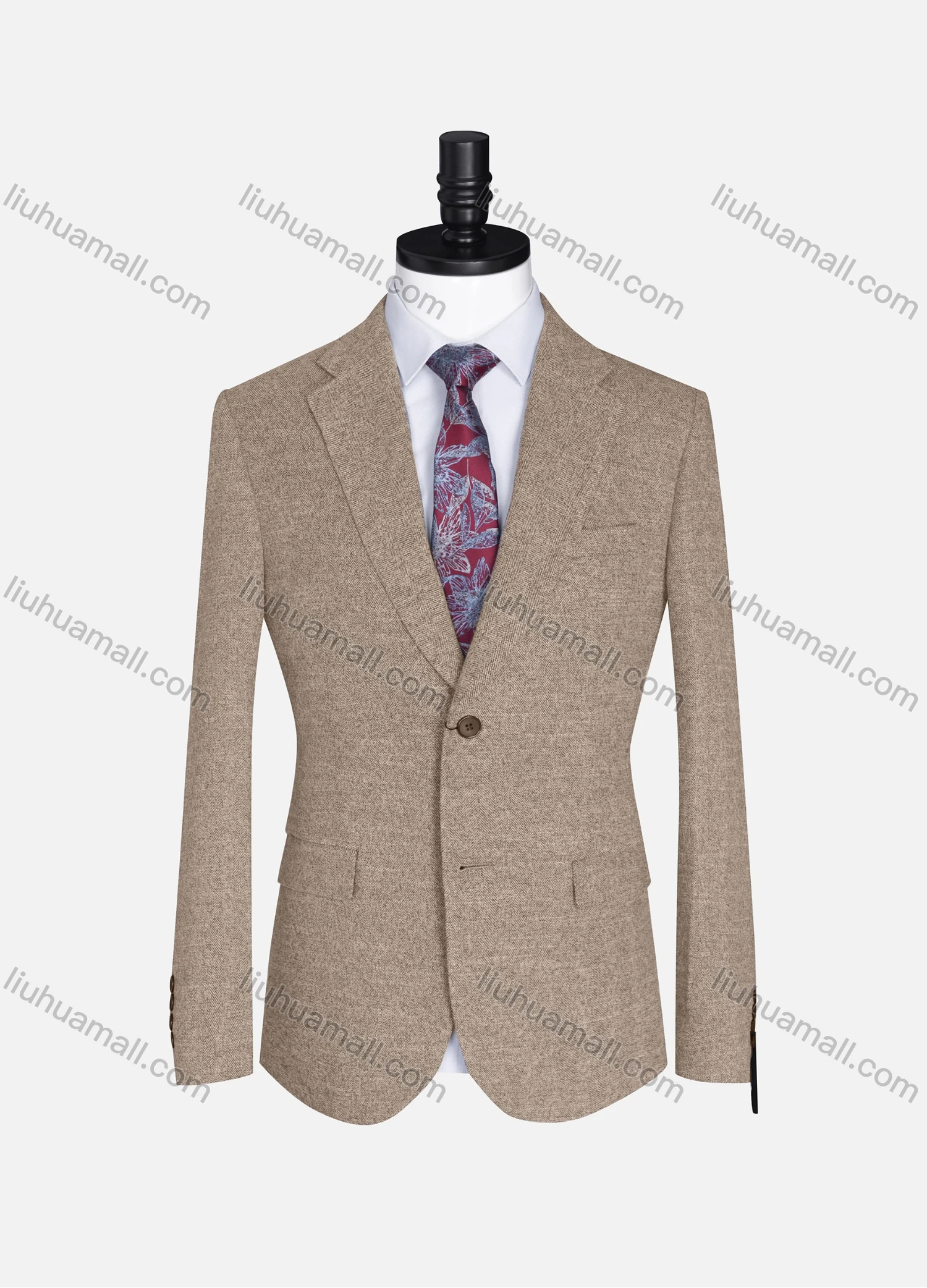 Wholesale Men's Formal Lapel Plain Long Sleeve Two Button Blazer Jackets 9103# - Liuhuamall