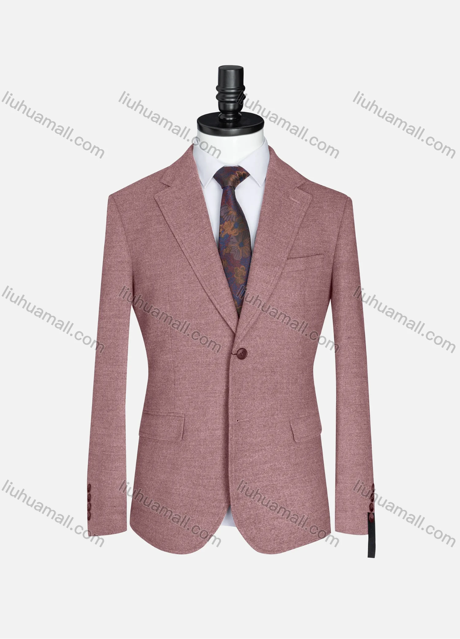 Wholesale Men's Formal Lapel Plain Long Sleeve Two Button Blazer Jackets 723520# - Liuhuamall