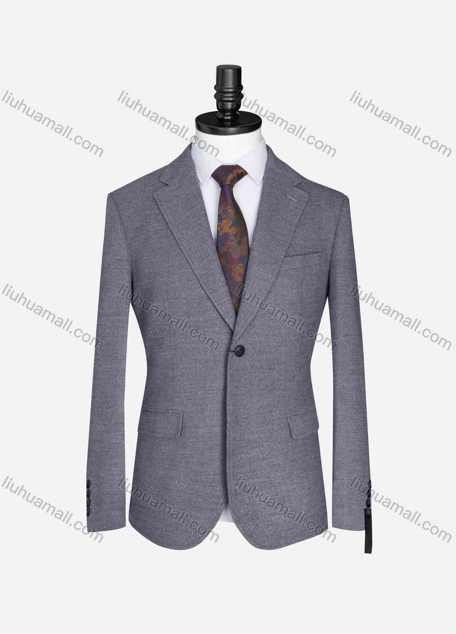 Wholesale Men's Formal Lapel Plain Long Sleeve Two Button Blazer Jackets 723520# - Liuhuamall
