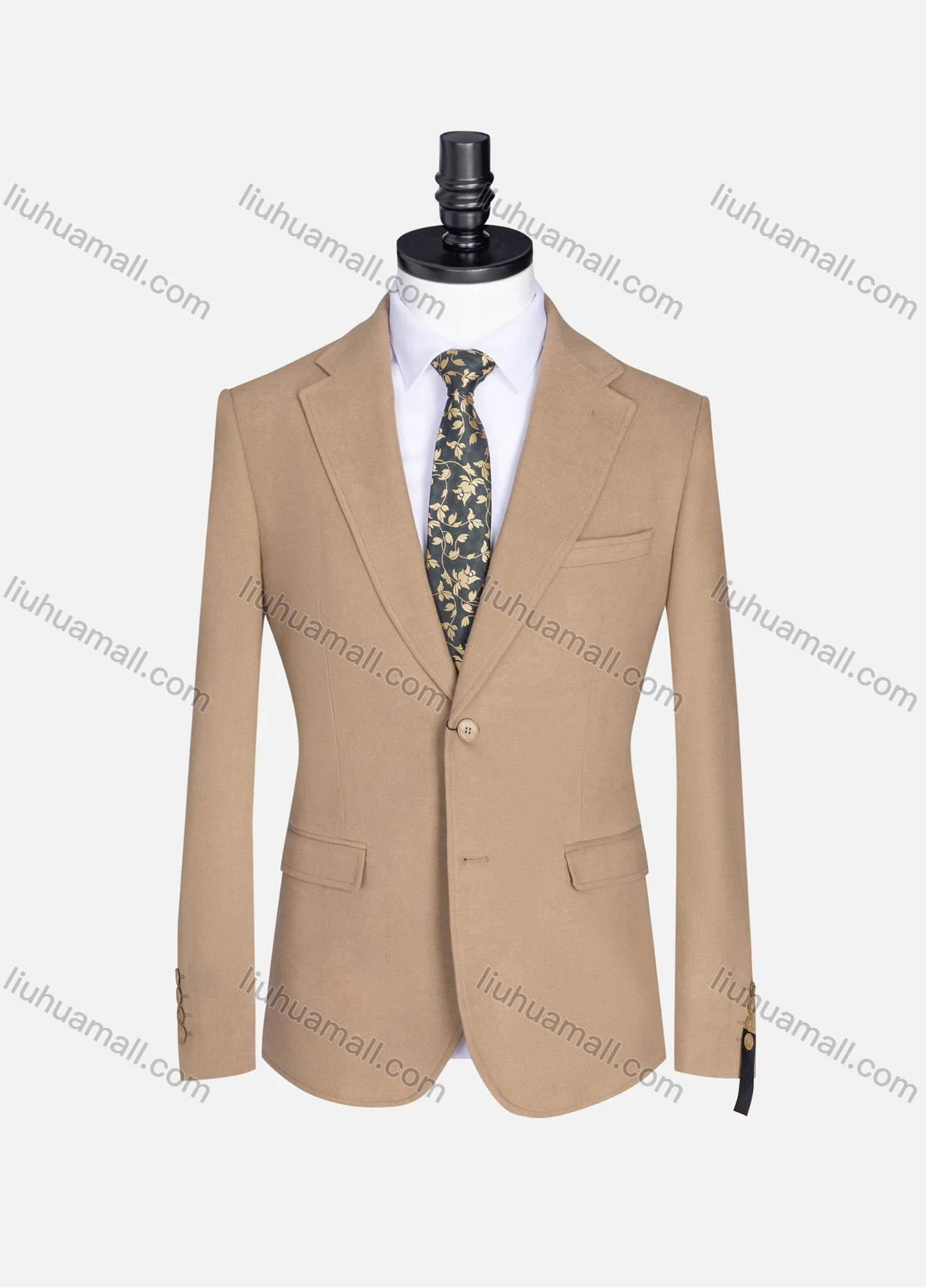 Wholesale Men's Formal Lapel Plain Long Sleeve Two Button Blazer Jackets 723520# - Liuhuamall