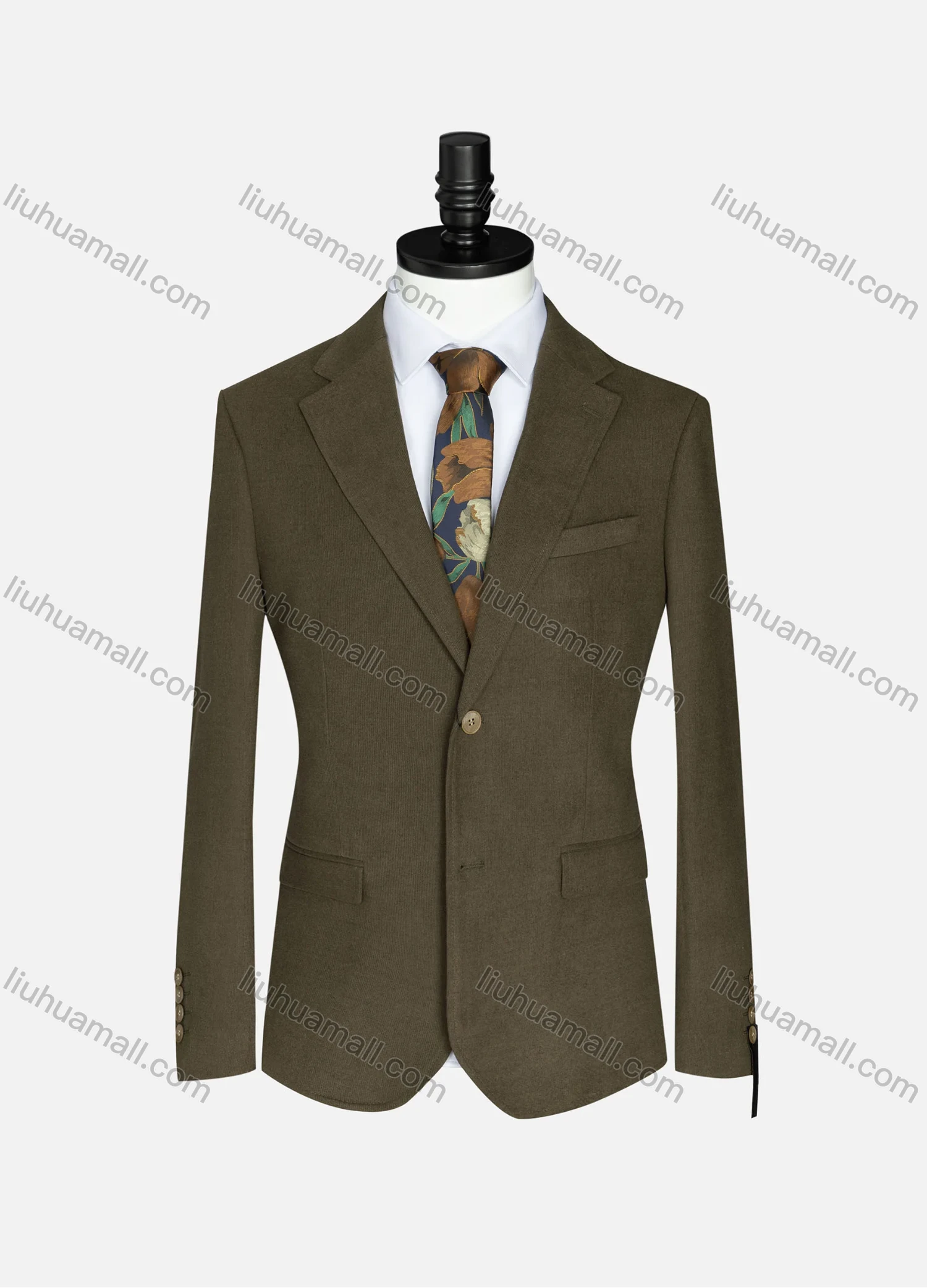 Wholesale Men's Formal Lapel Plain Long Sleeve Two Button Blazer Jackets 723520# - Liuhuamall