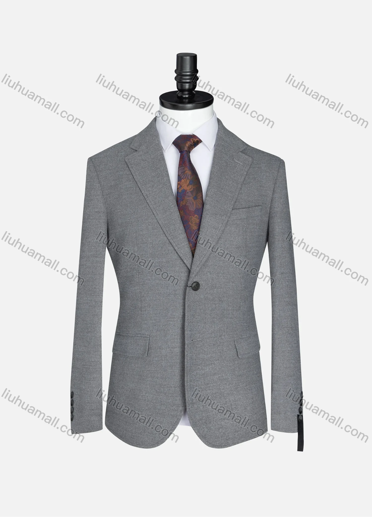 Wholesale Men's Formal Lapel Plain Long Sleeve Two Button Blazer Jackets 723520# - Liuhuamall