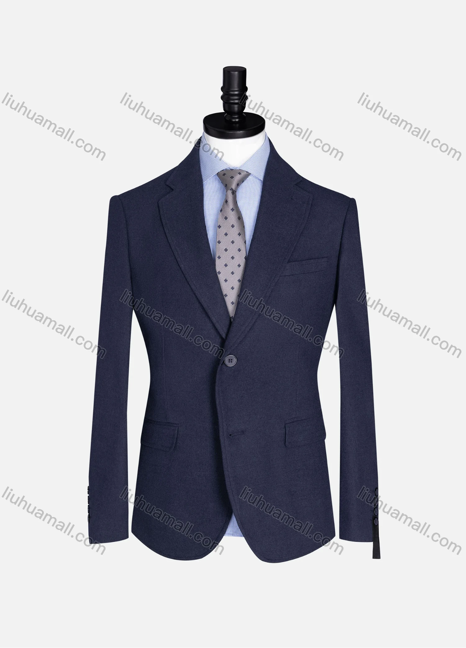 Wholesale Men's Formal Lapel Plain Long Sleeve Two Button Blazer Jackets 723520# - Liuhuamall