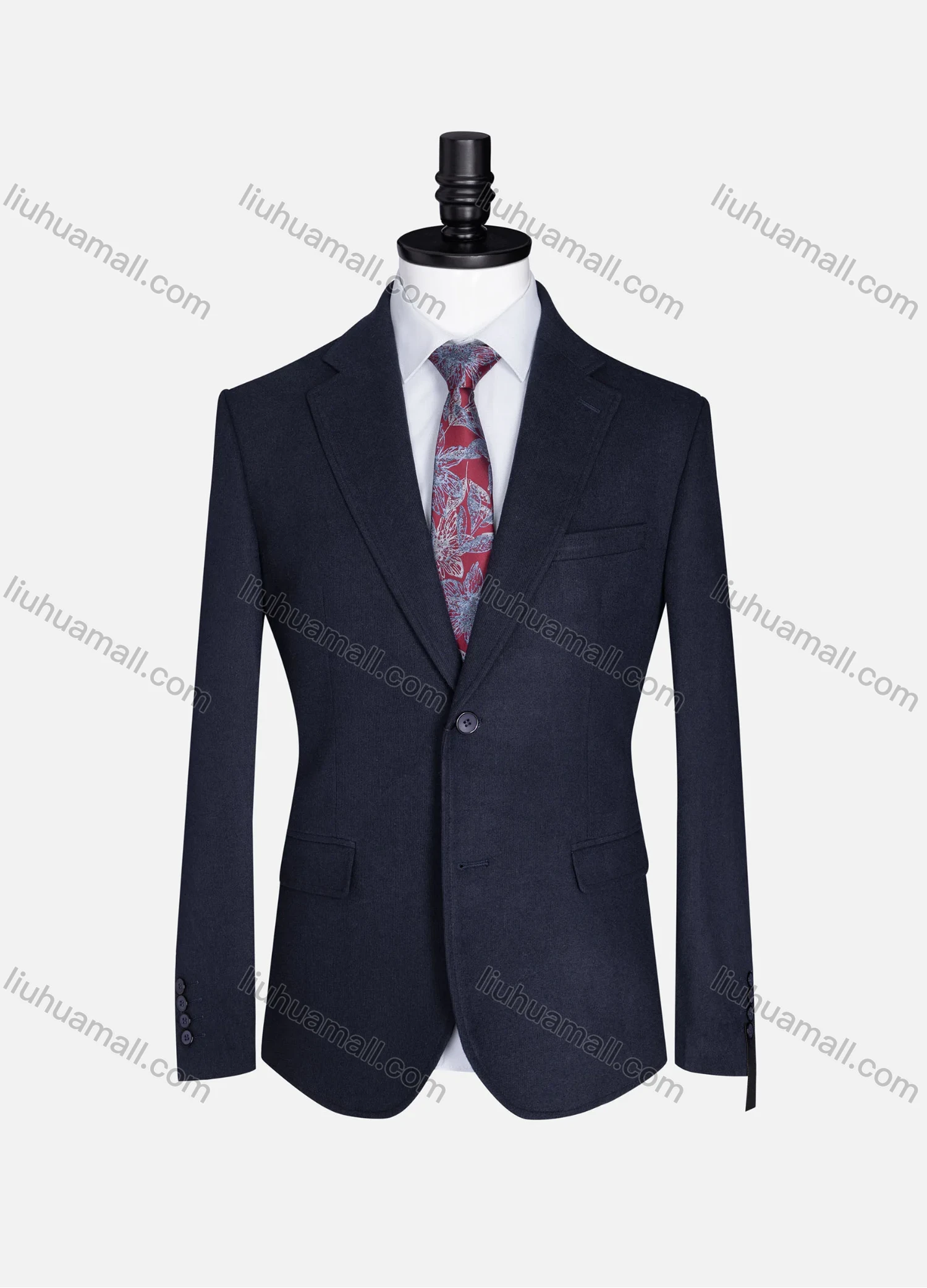 Wholesale Men's Formal Lapel Plain Long Sleeve Two Button Blazer Jackets 723520# - Liuhuamall