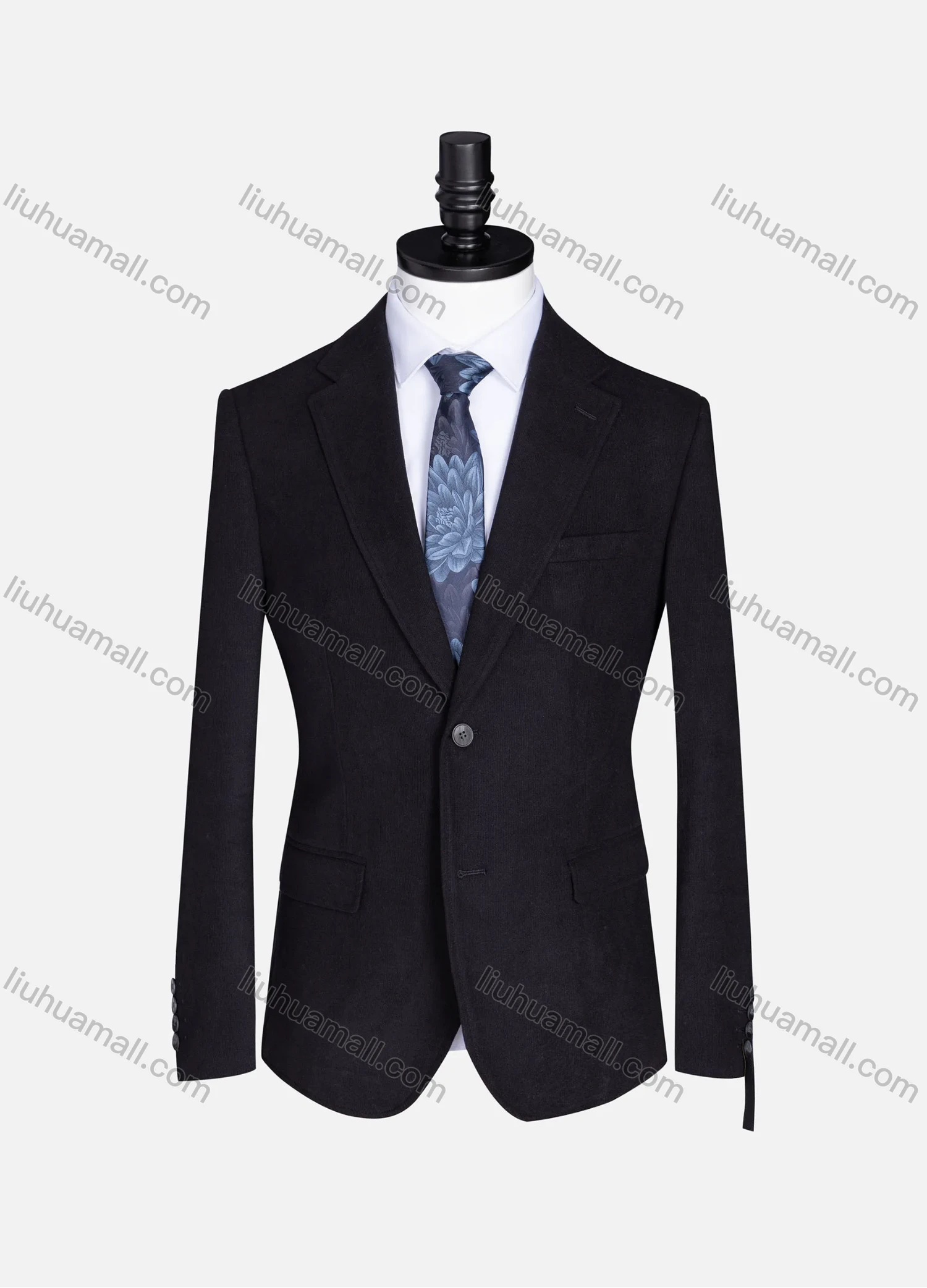 Wholesale Men's Formal Lapel Plain Long Sleeve Two Button Blazer Jackets 723520# - Liuhuamall