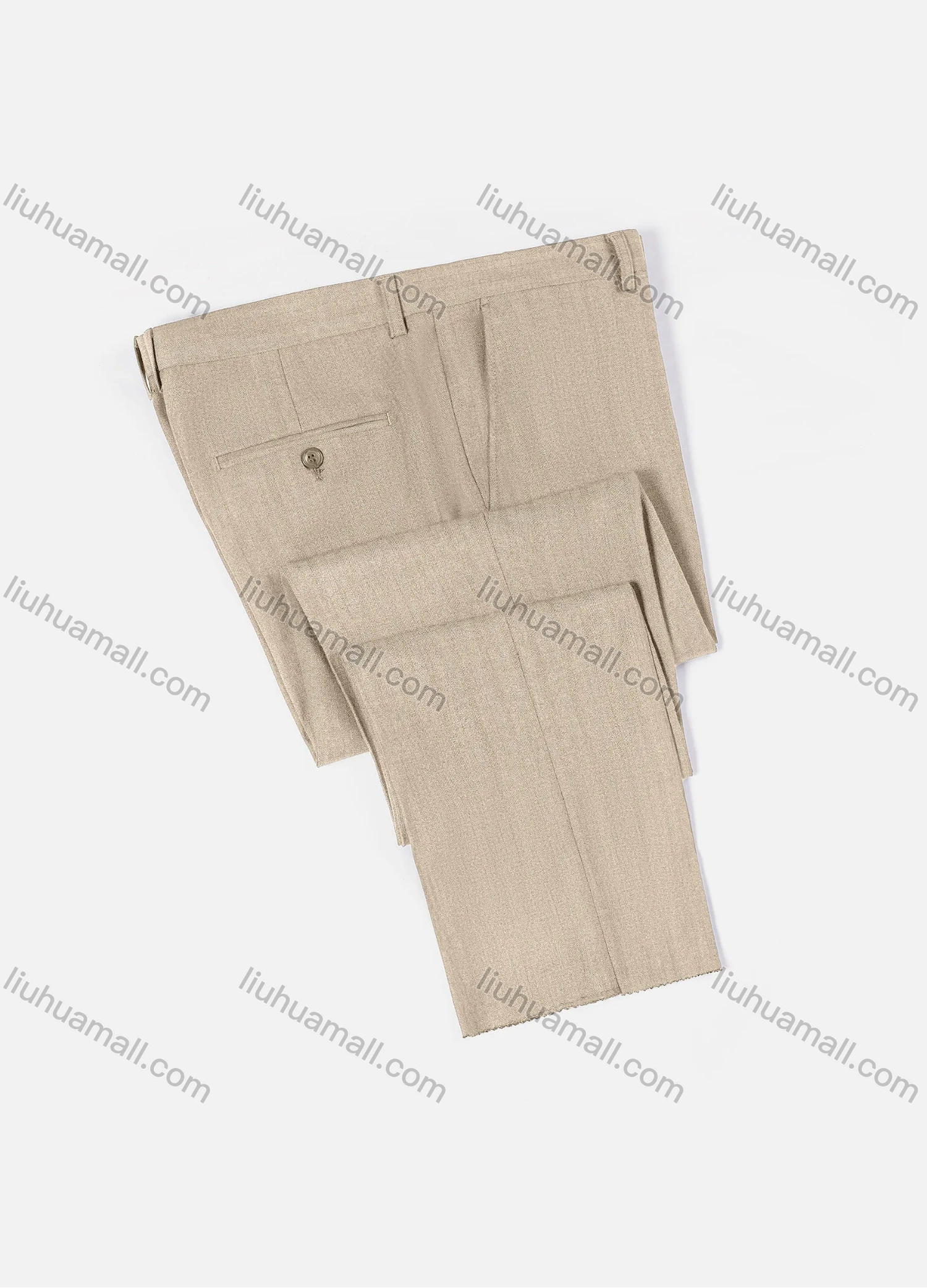 Wholesale Men's Formal Business Plain Ankle Length Straight Leg Suit Pants 722# - Liuhuamall