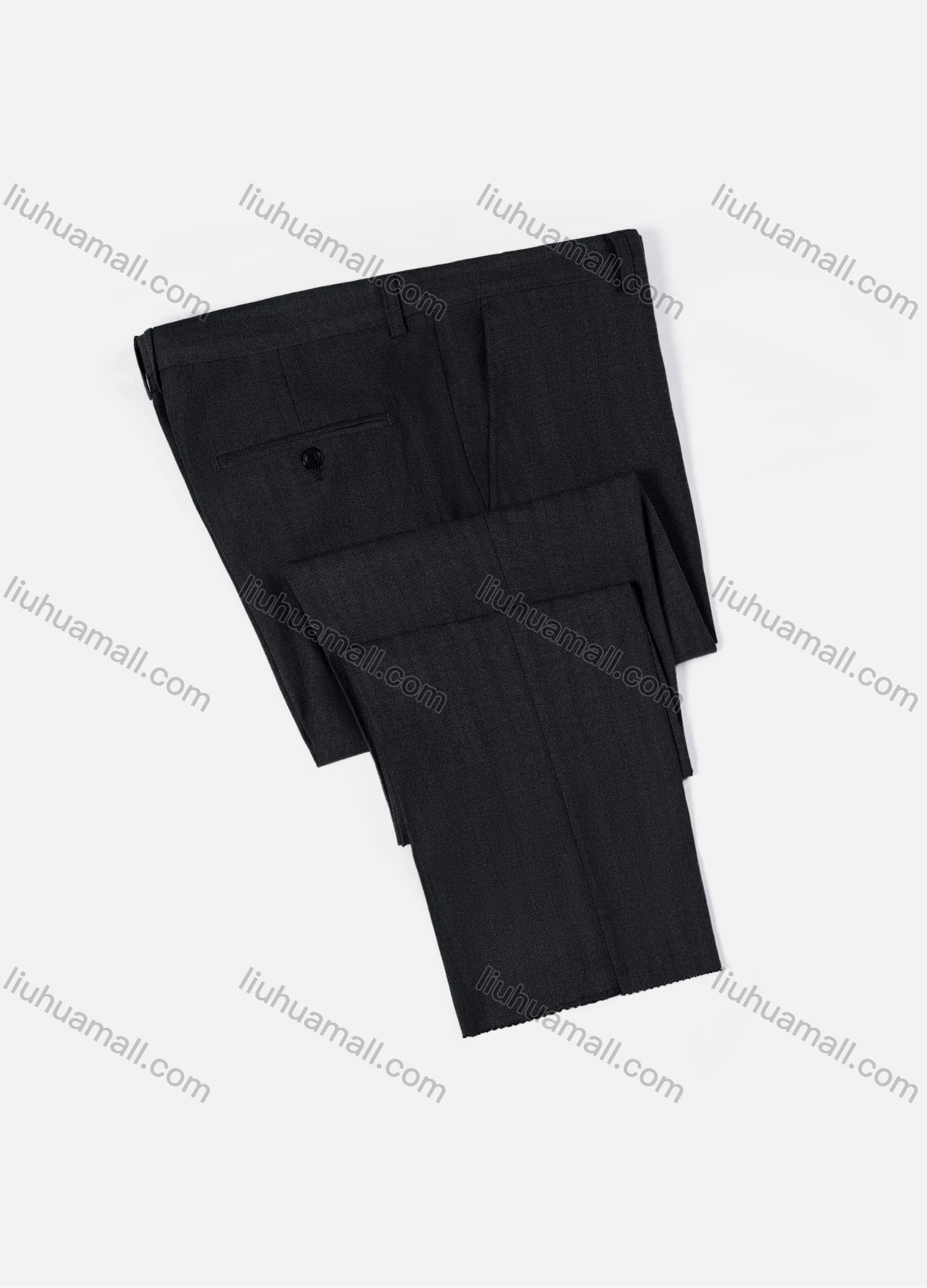Wholesale Men's Formal Business Plain Ankle Length Straight Leg Suit Pants 722# - Liuhuamall