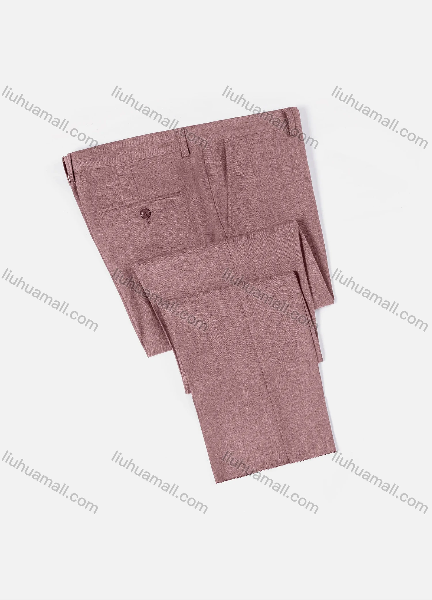Wholesale Men's Formal Business Plain Ankle Length Straight Leg Suit Pants 722# - Liuhuamall