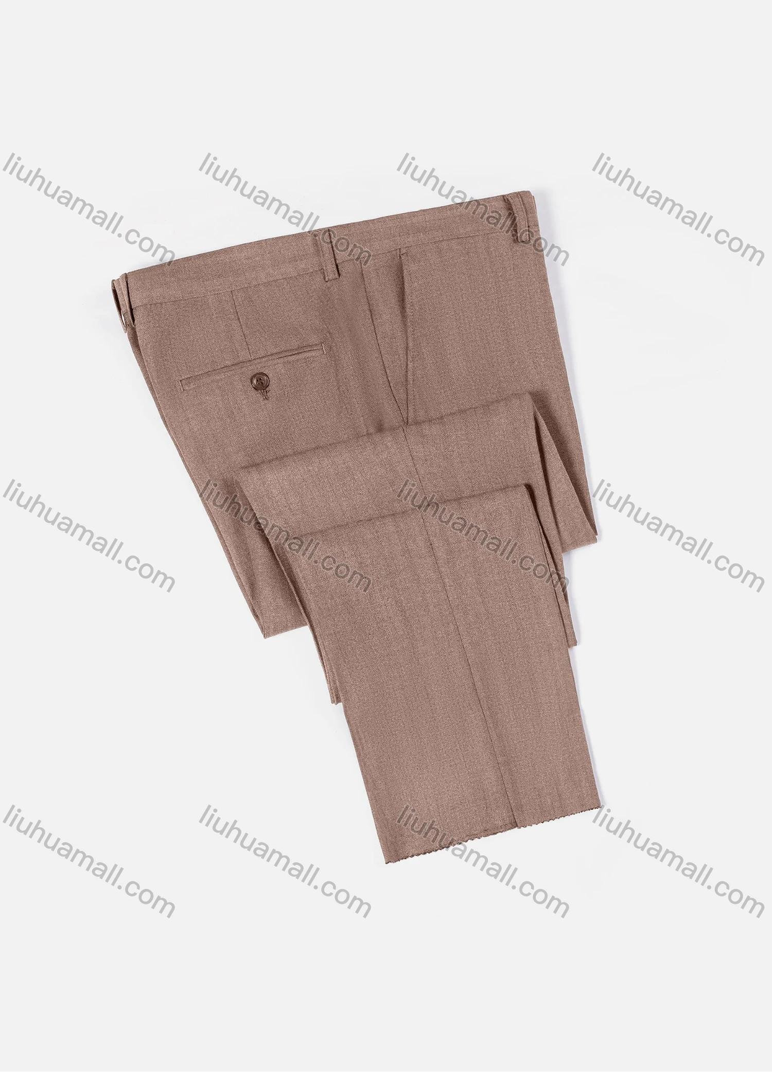 Wholesale Men's Formal Business Plain Ankle Length Straight Leg Suit Pants 722# - Liuhuamall