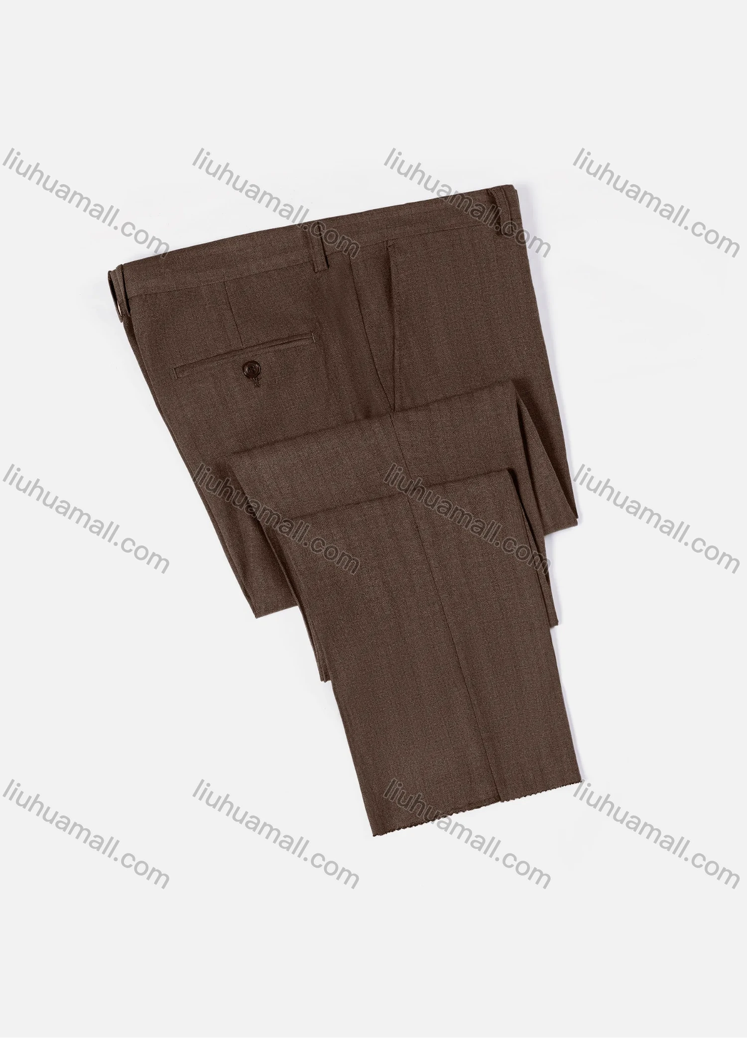 Wholesale Men's Formal Business Plain Ankle Length Straight Leg Suit Pants 722# - Liuhuamall