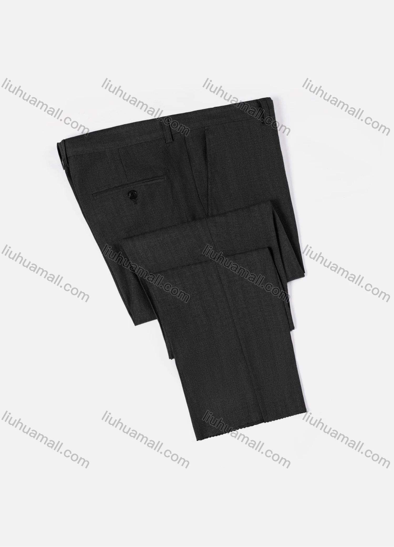 Wholesale Men's Formal Business Plain Ankle Length Straight Leg Suit Pants 722# - Liuhuamall