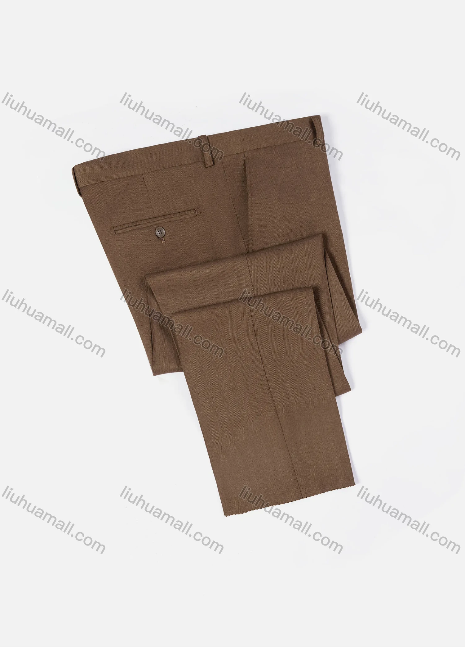 Wholesale Men's Formal Business Plain Ankle Length Straight Leg Suit Pants 722# - Liuhuamall