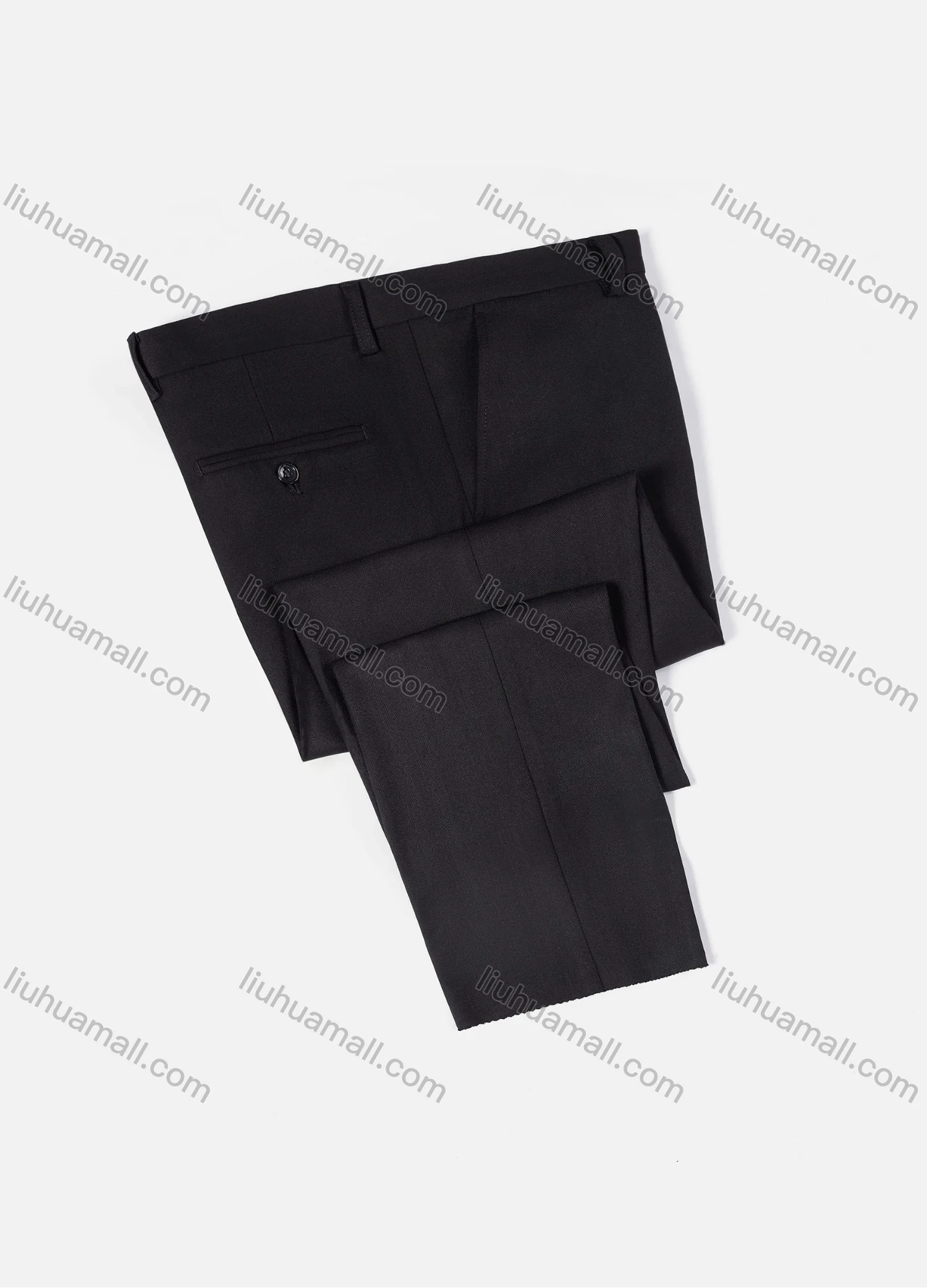 Wholesale Men's Formal Business Plain Ankle Length Straight Leg Suit Pants 722# - Liuhuamall