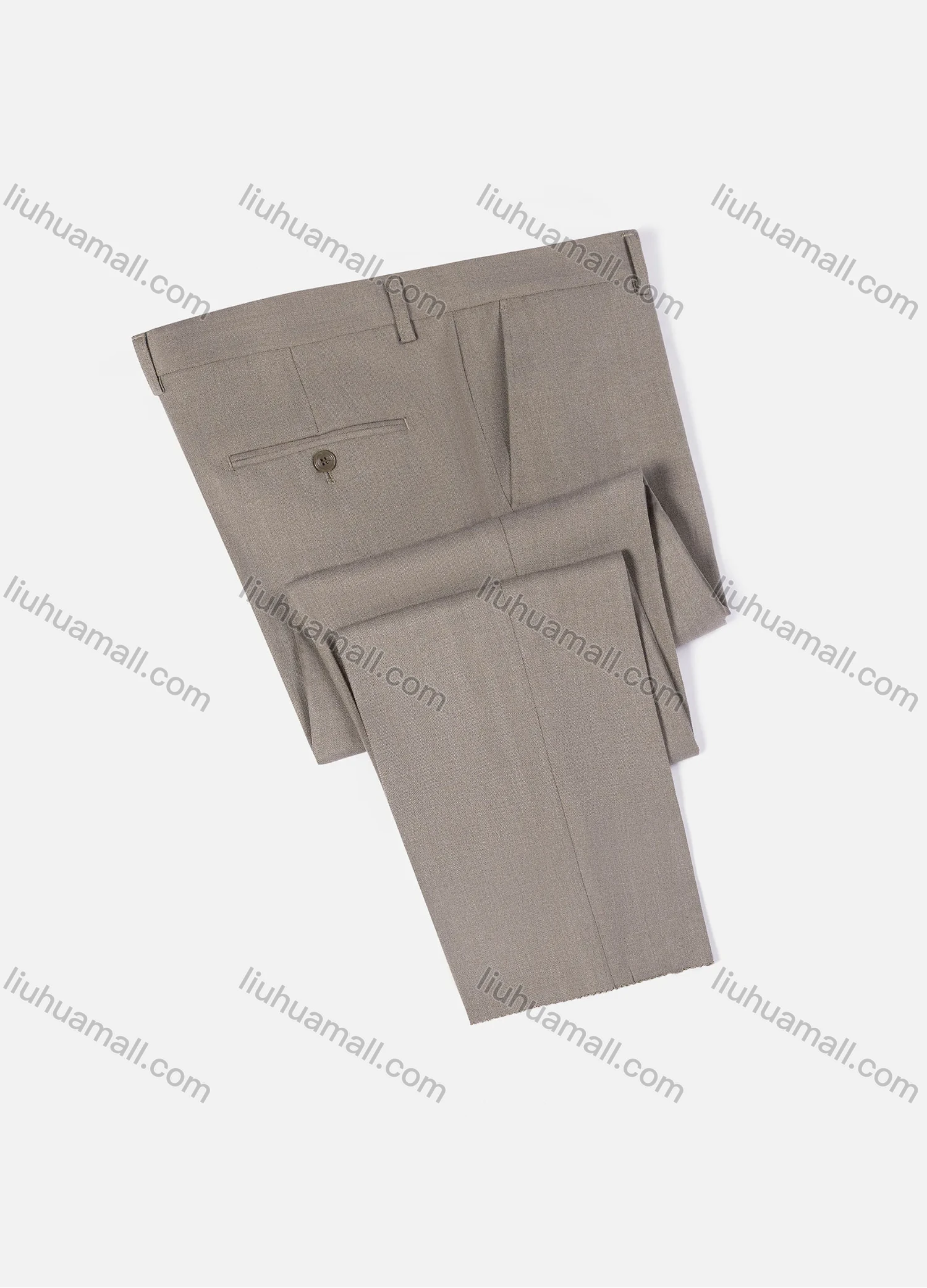 Wholesale Men's Formal Business Plain Ankle Length Straight Leg Suit Pants 722# - Liuhuamall