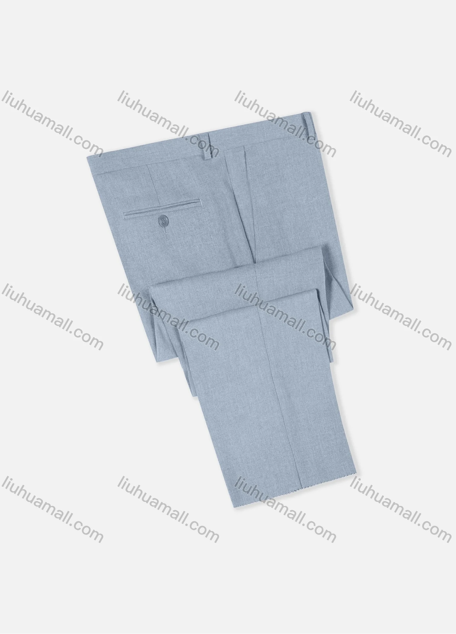 Wholesale Men's Formal Business Plain Ankle Length Straight Leg Suit Pants 978# - Liuhuamall