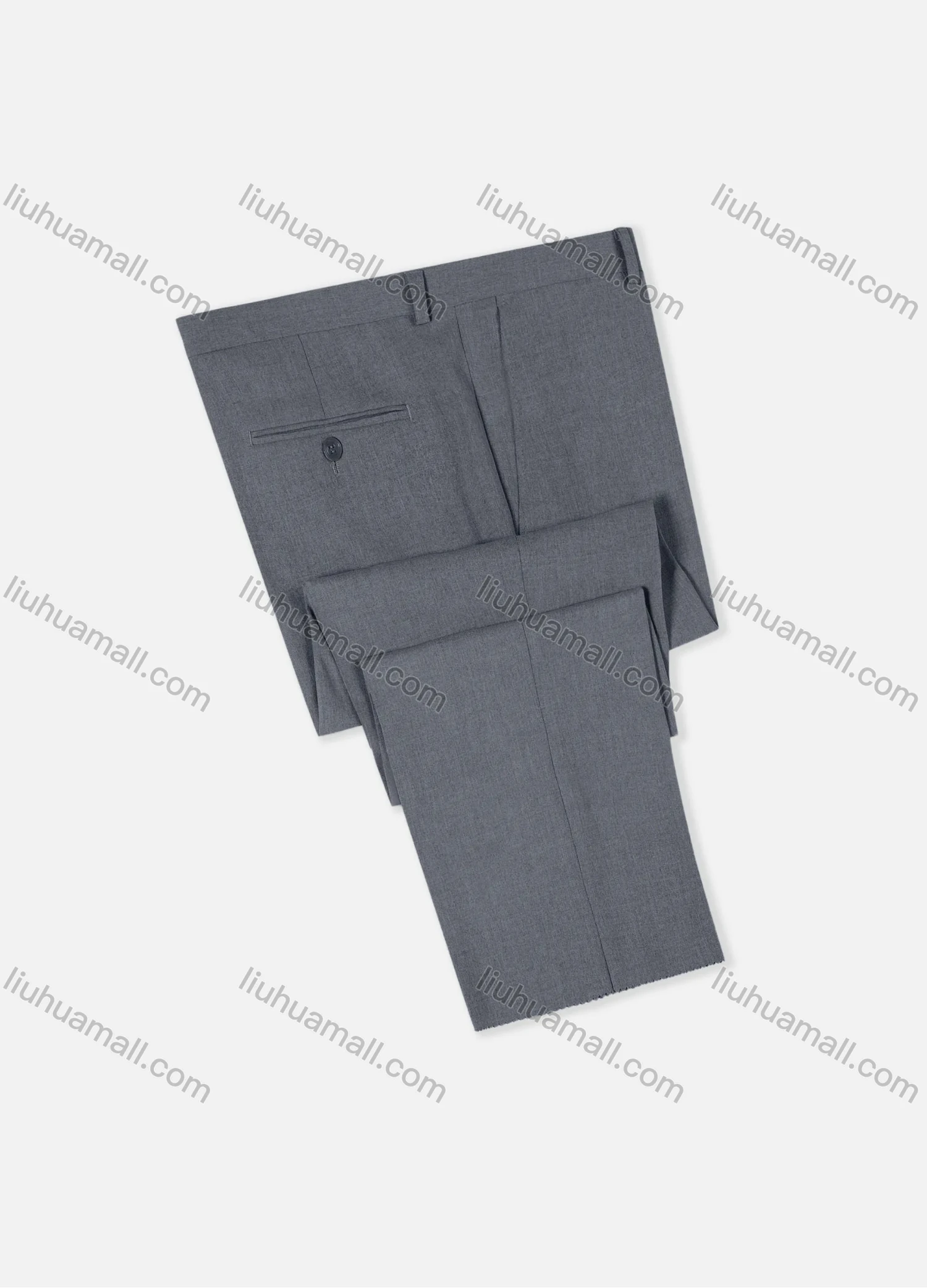 Wholesale Men's Formal Business Plain Ankle Length Straight Leg Suit Pants 978# - Liuhuamall