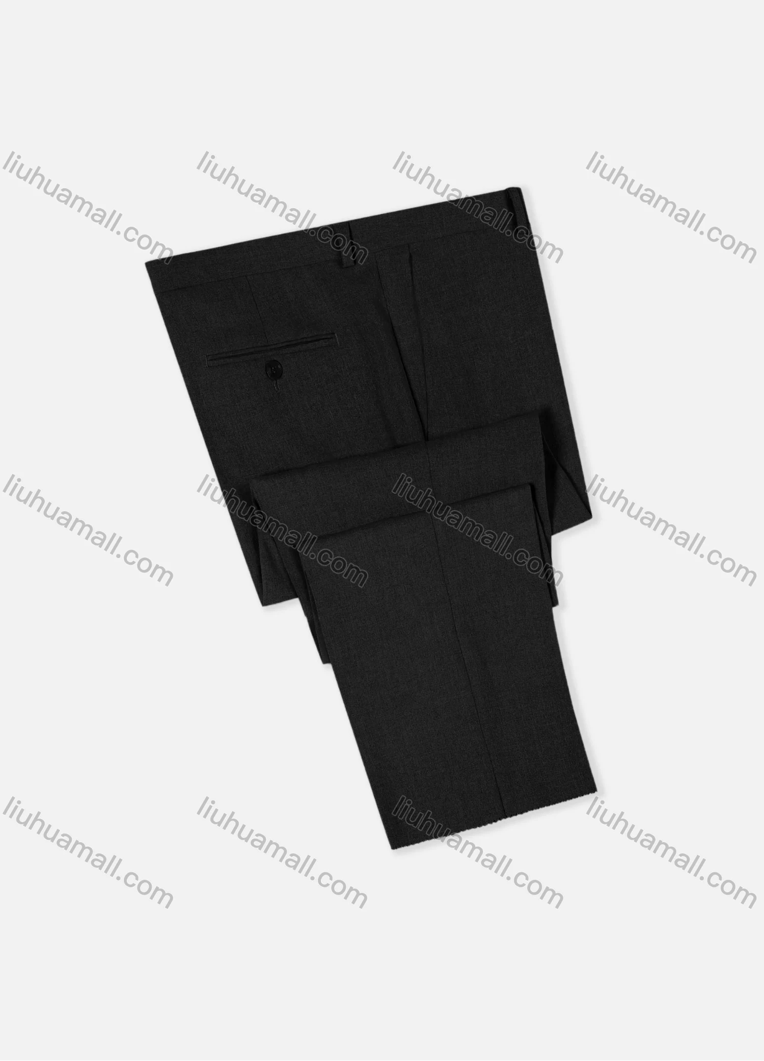 Wholesale Men's Formal Business Plain Ankle Length Straight Leg Suit Pants 978# - Liuhuamall