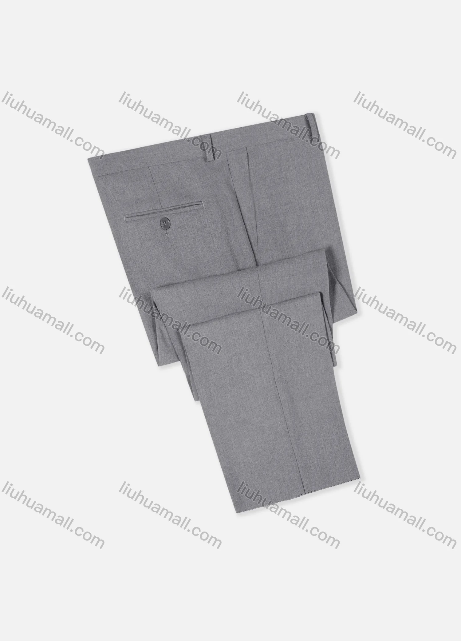 Wholesale Men's Formal Business Plain Ankle Length Straight Leg Suit Pants 978# - Liuhuamall