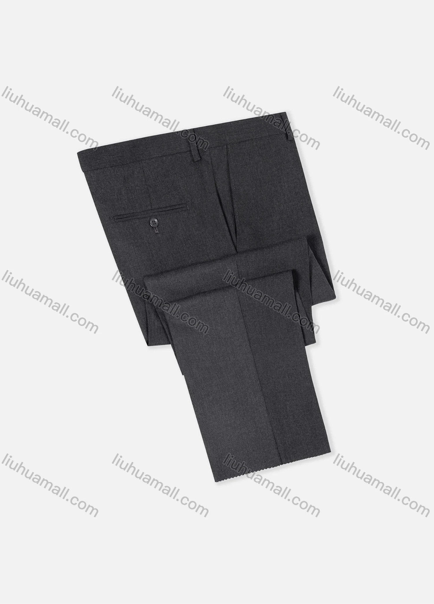 Wholesale Men's Formal Business Plain Ankle Length Straight Leg Suit Pants 978# - Liuhuamall
