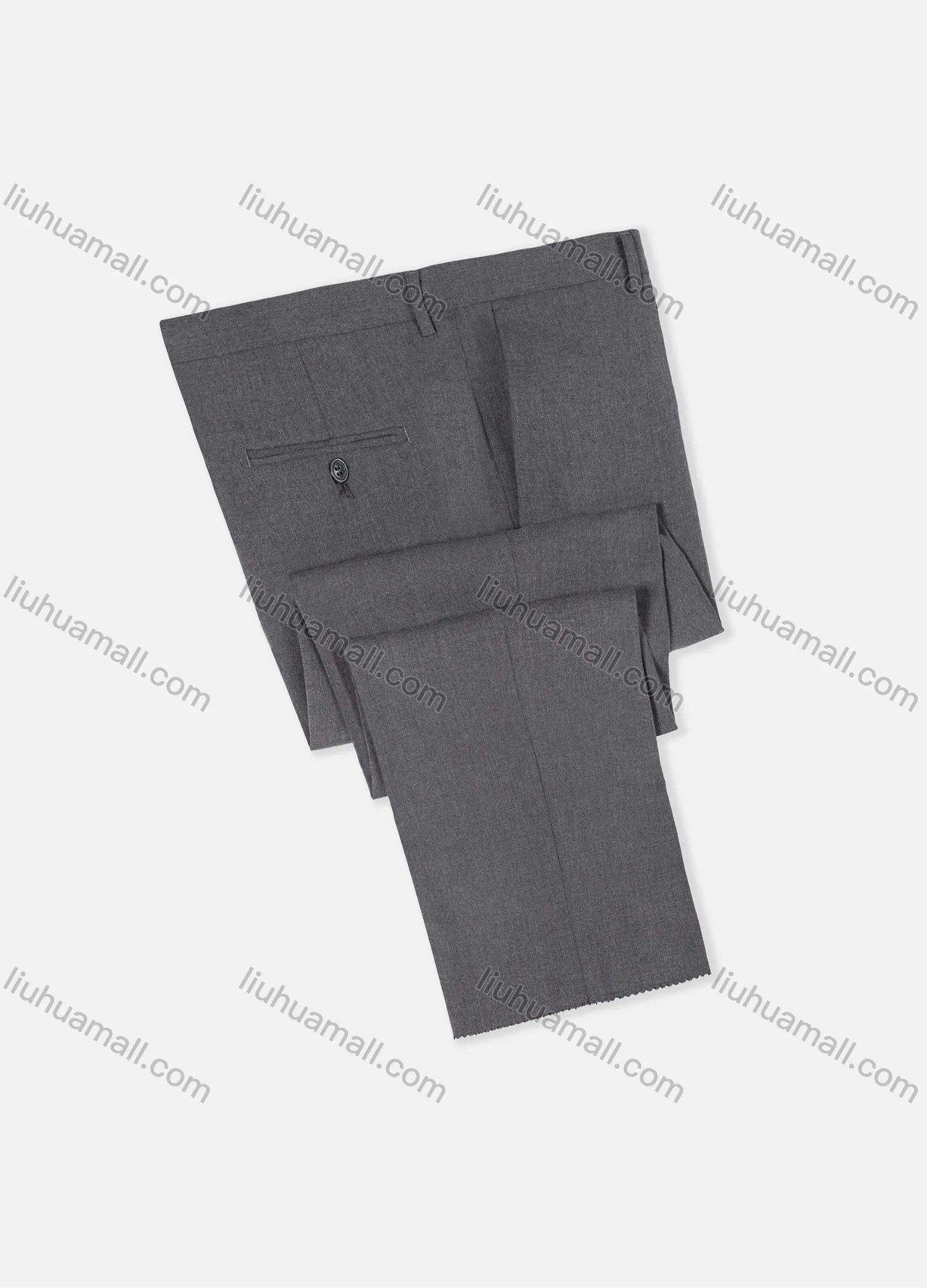 Wholesale Men's Formal Business Plain Ankle Length Straight Leg Suit Pants 978# - Liuhuamall