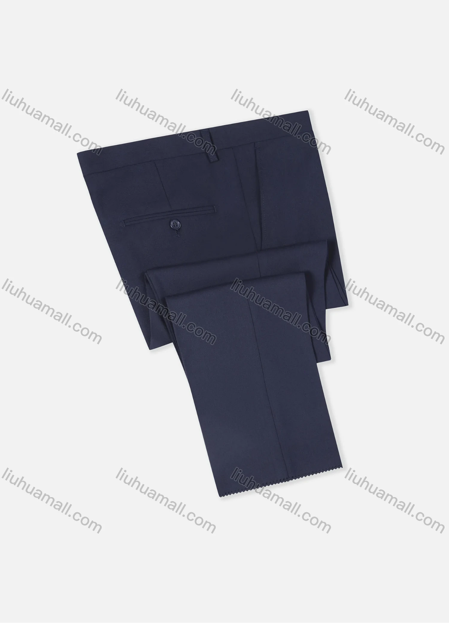 Wholesale Men's Formal Business Plain Ankle Length Straight Leg Suit Pants 978# - Liuhuamall