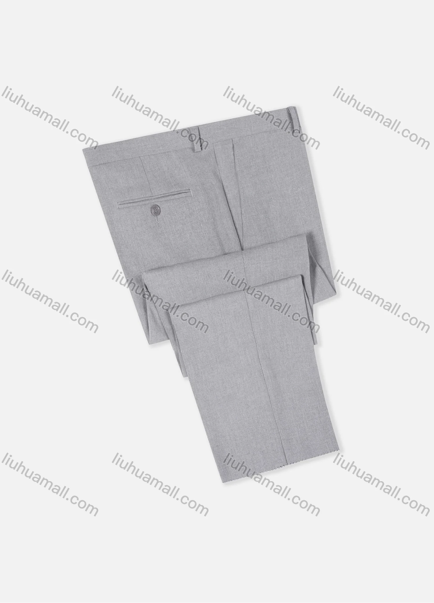 Wholesale Men's Formal Business Plain Ankle Length Straight Leg Suit Pants 978# - Liuhuamall