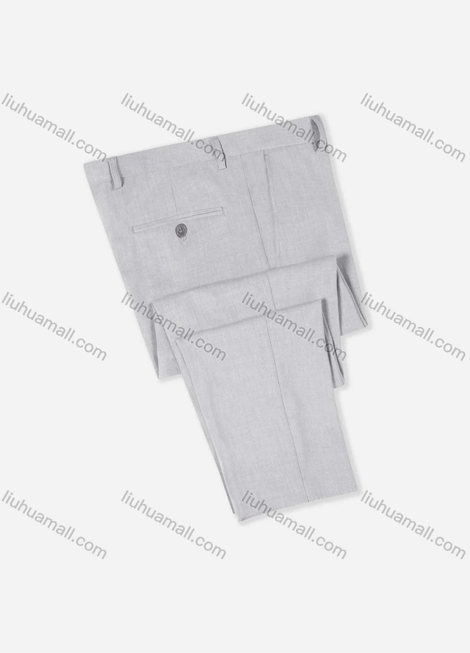 Wholesale Men's Formal Business Plain Ankle Length Straight Leg Suit Pants 978# - Liuhuamall
