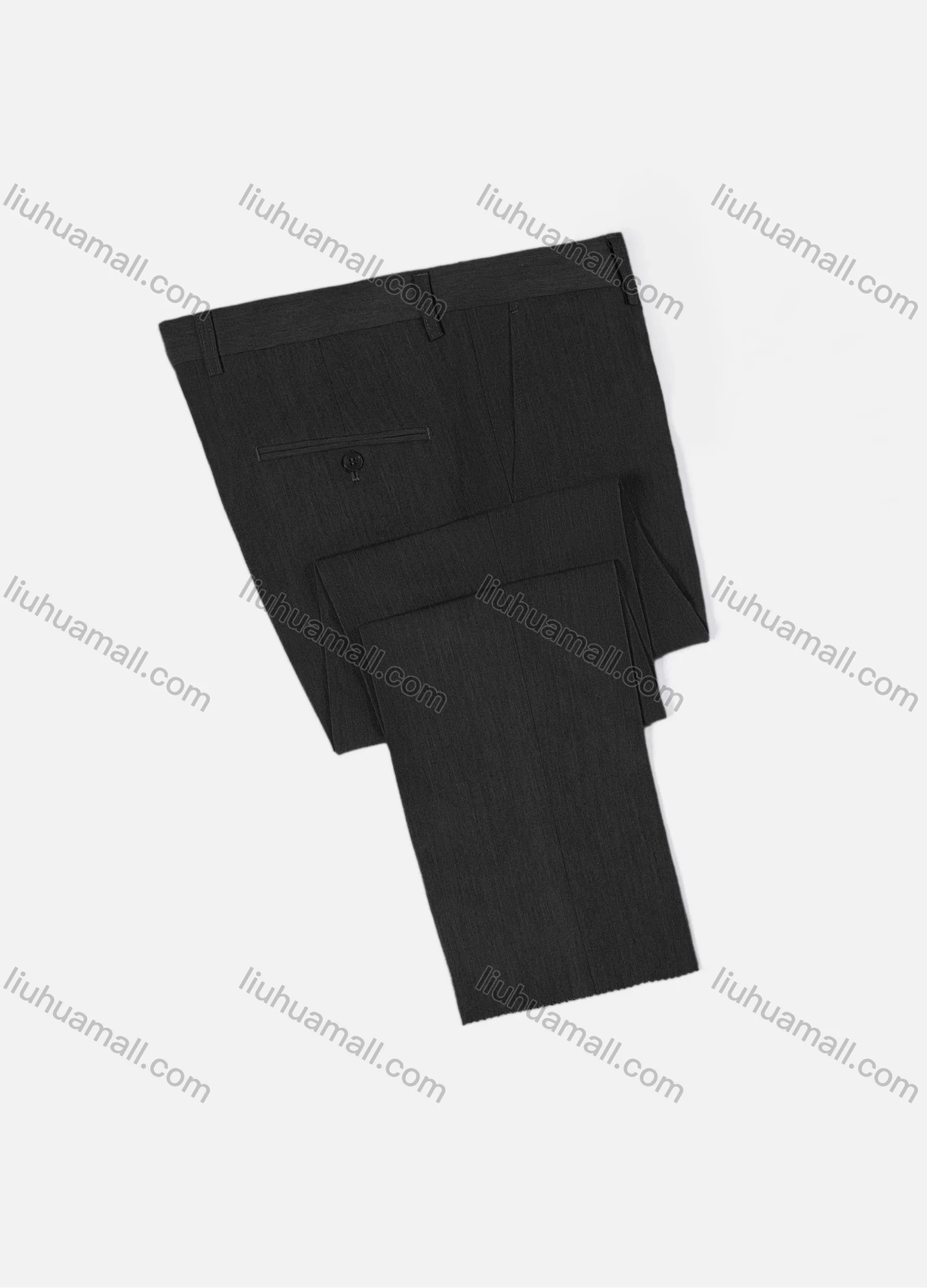 Wholesale Men's Formal Business Plain Ankle Length Straight Leg Suit Pants 721185# - Liuhuamall