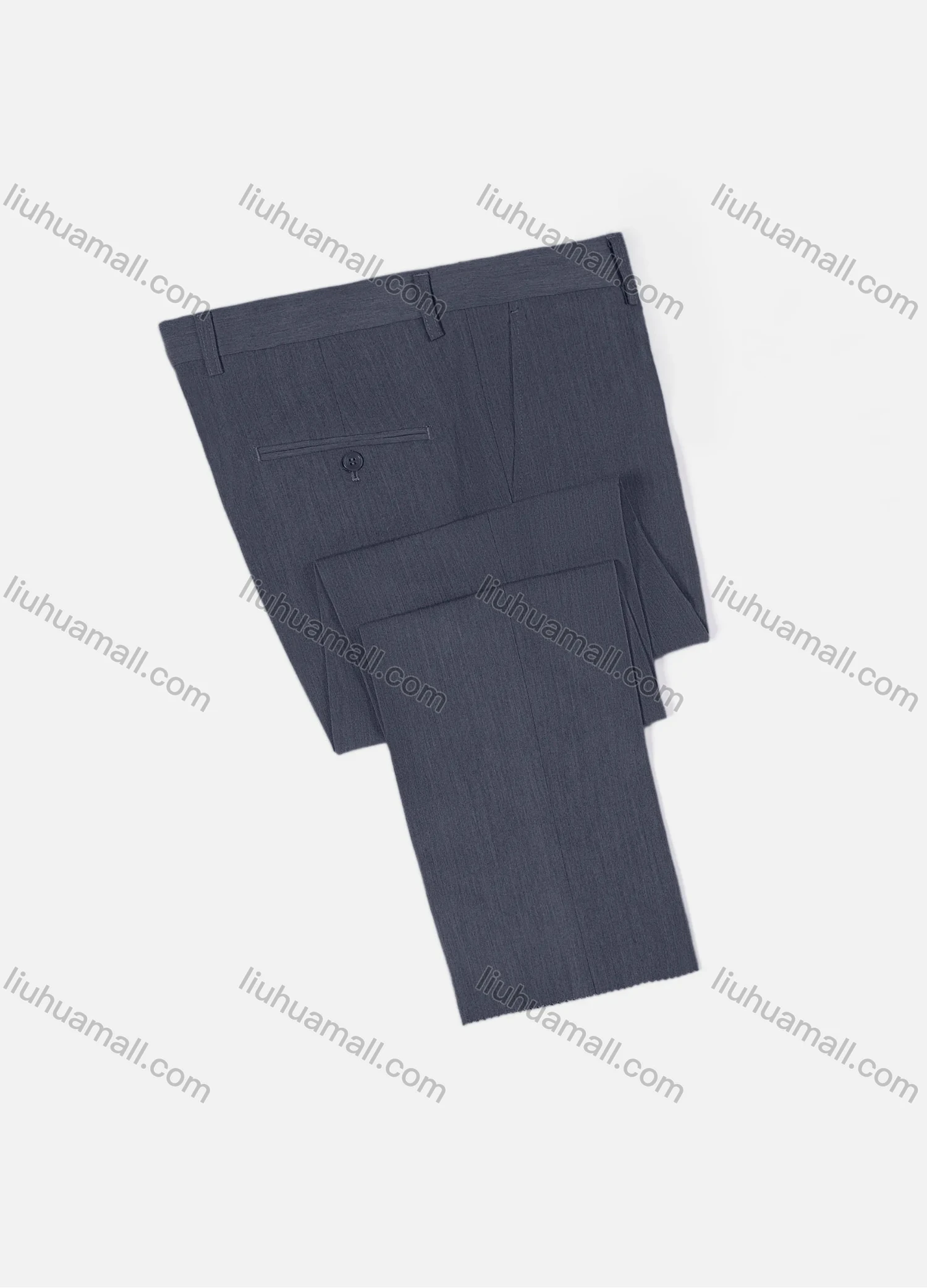 Wholesale Men's Formal Business Plain Ankle Length Straight Leg Suit Pants 721185# - Liuhuamall