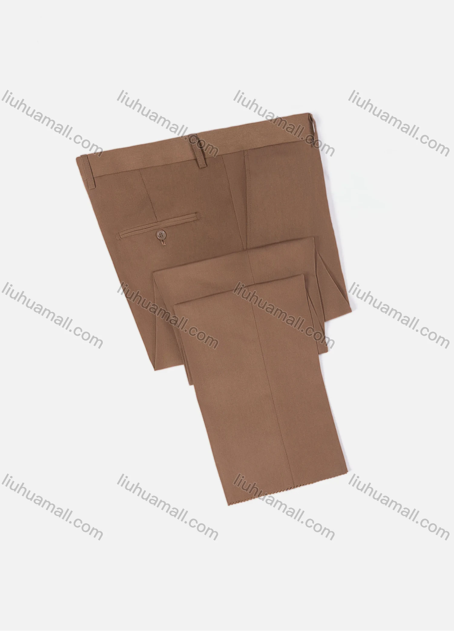 Wholesale Men's Formal Business Plain Ankle Length Straight Leg Suit Pants 721185# - Liuhuamall