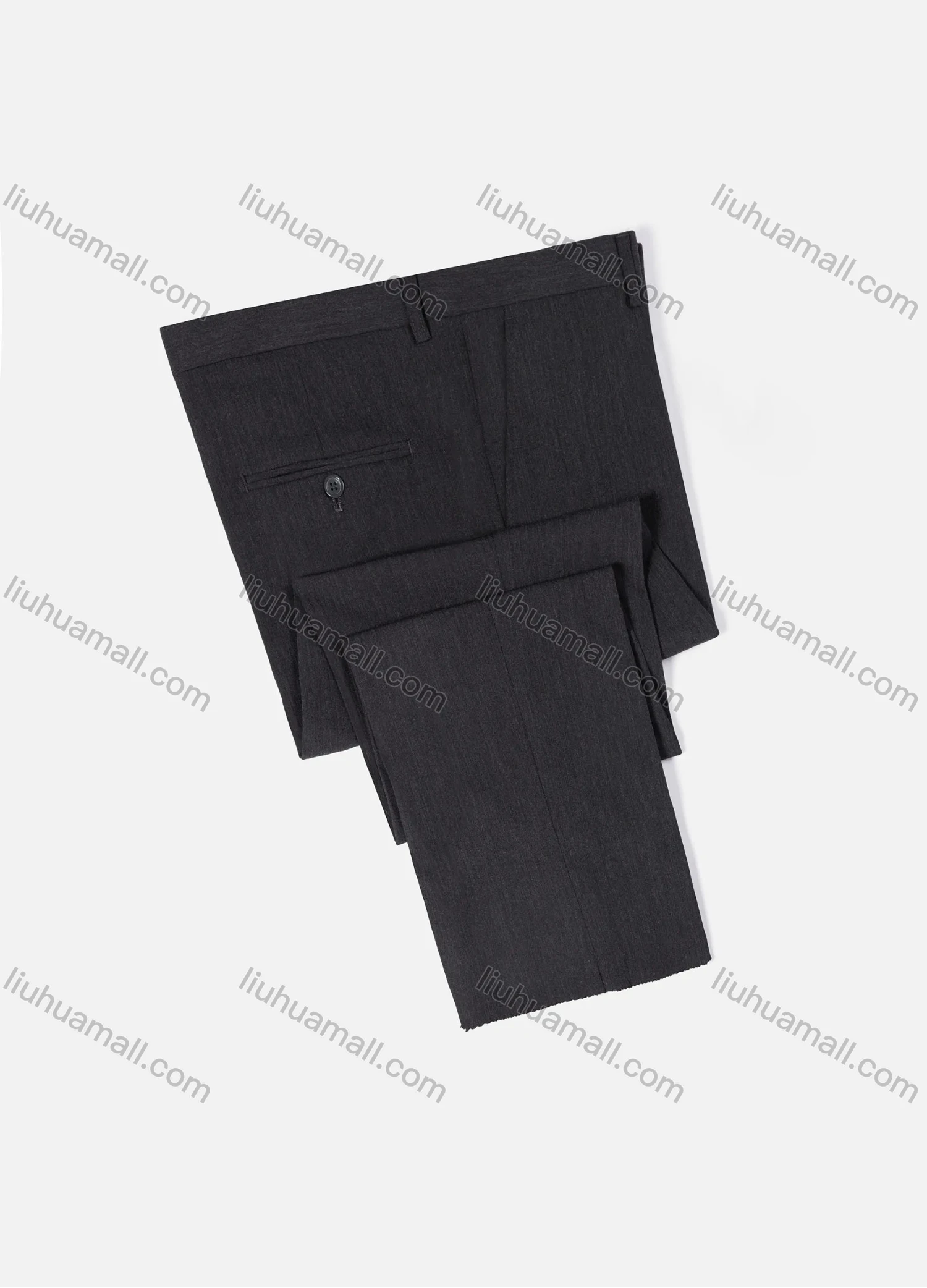 Wholesale Men's Formal Business Plain Ankle Length Straight Leg Suit Pants 721185# - Liuhuamall