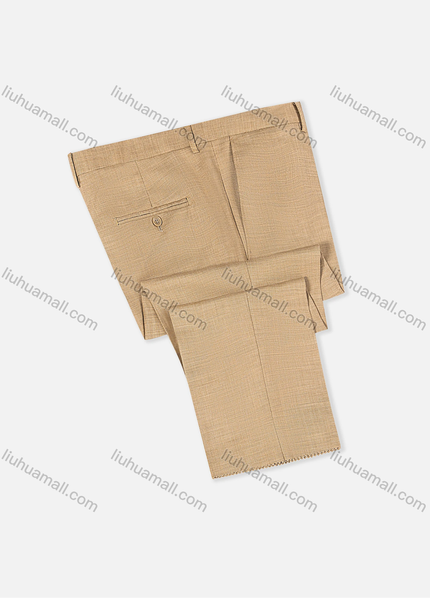 Wholesale Men's Formal Business Plain Ankle Length Straight Leg Suit Pants D2421# - Liuhuamall